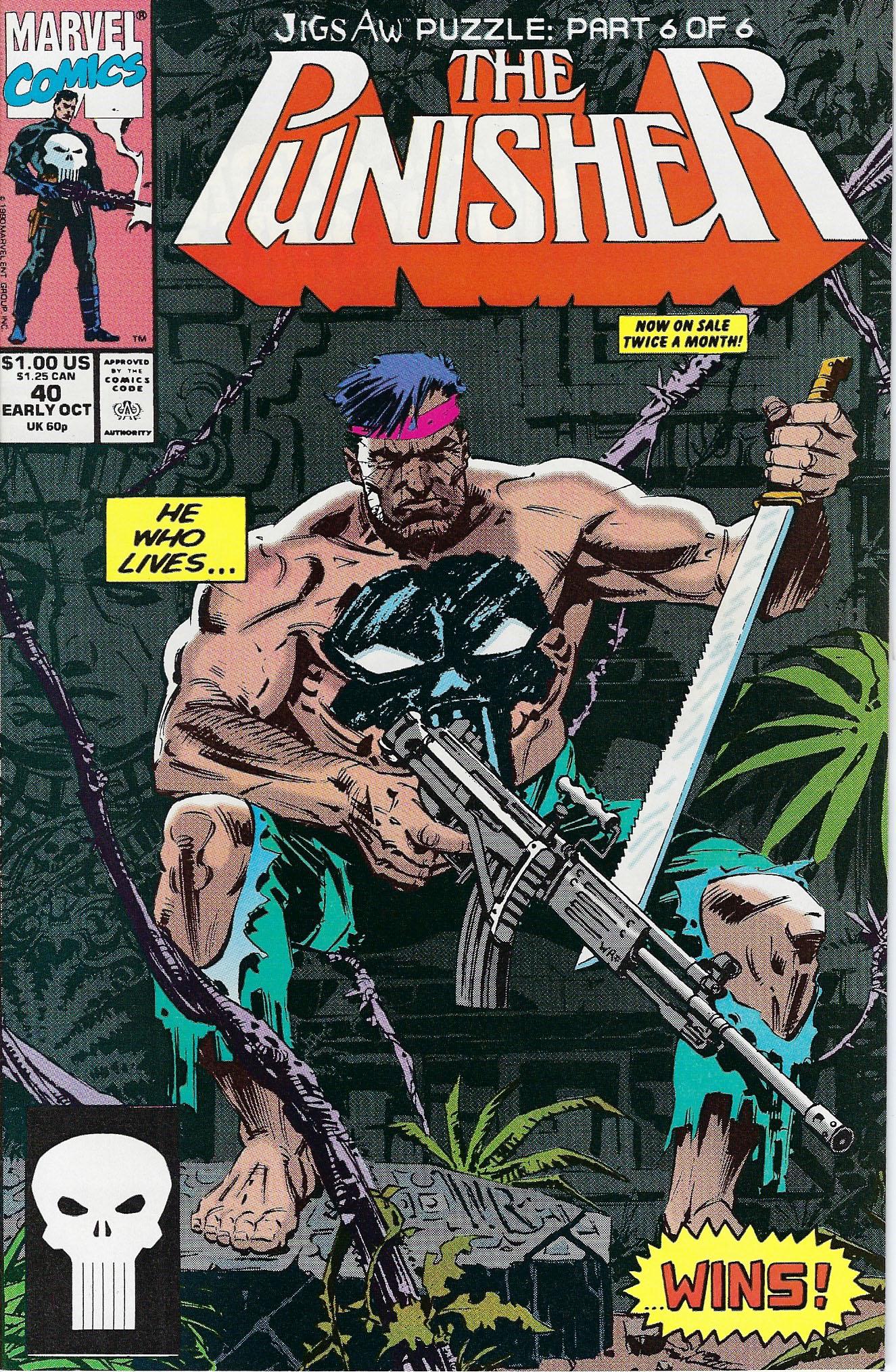 The Punisher Marvel Comic Book #40 (1 of 1)