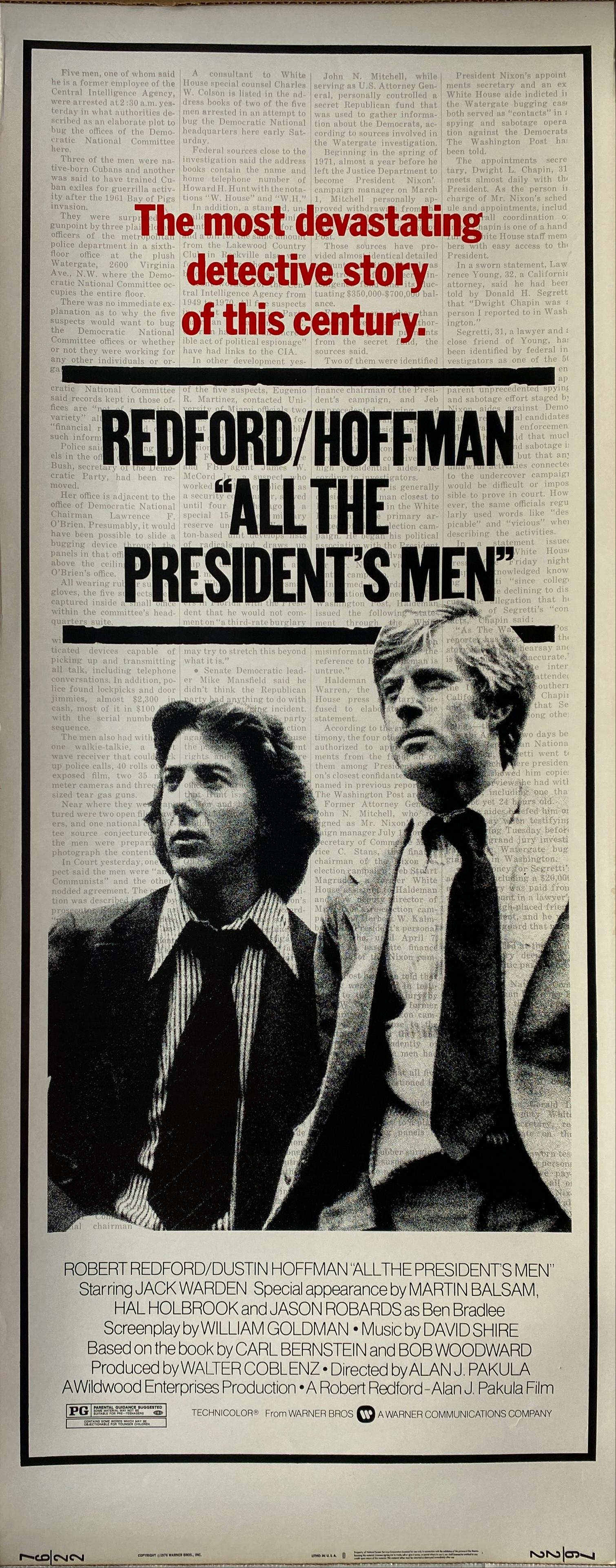 All the President's Men 1976 original vintage insert (1 of 1)