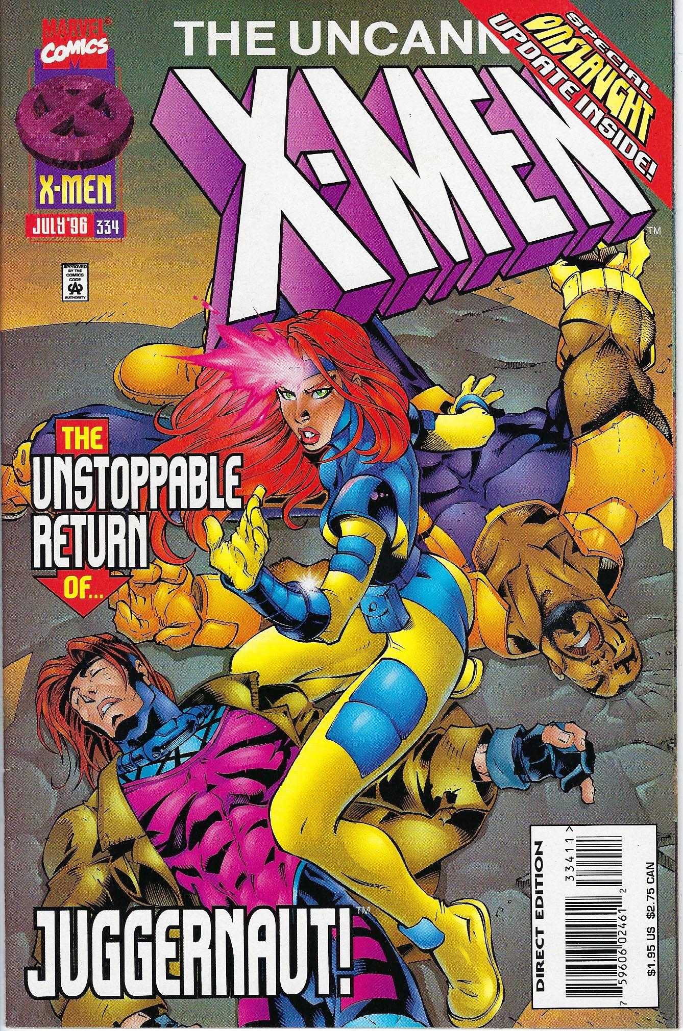 The Uncanny X-Men Marvel Comic Book #334 (1 of 1)