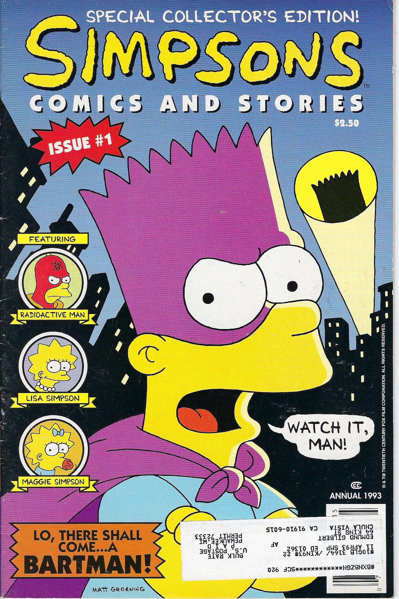 Simpsons Comics and Stories Comic Book #1 (1 of 1)