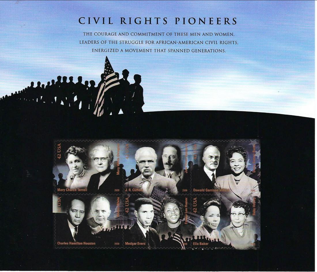 Civil Rights Pioneers USA Stamp Sheet (1 of 1)