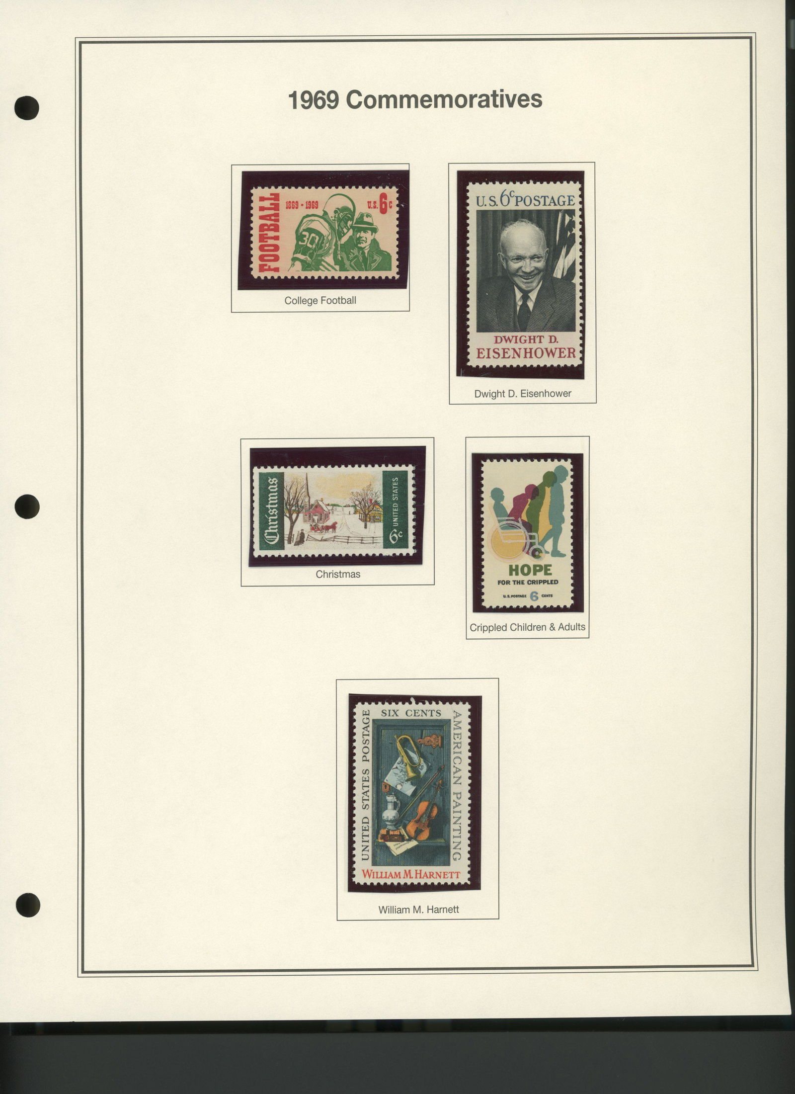 1969 United States Commemorative Stamp Set (1 of 1)