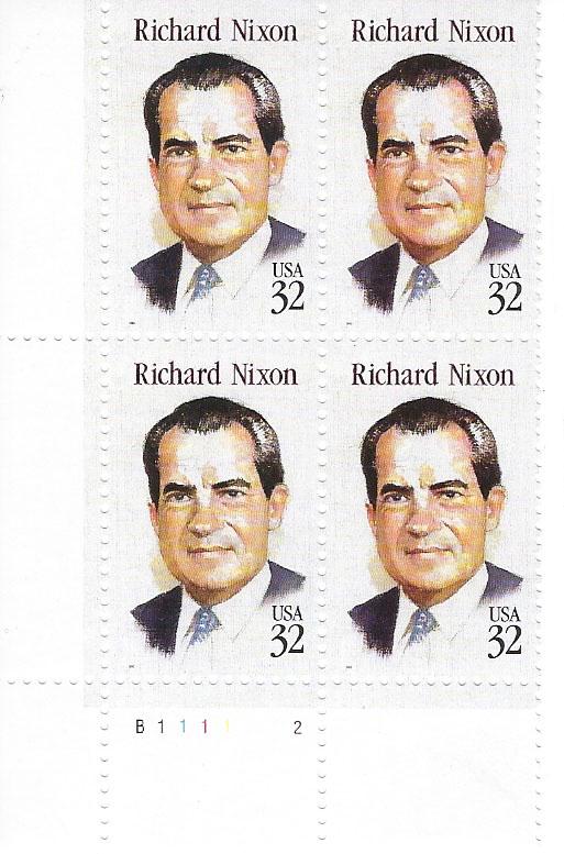 Richard Nixon stamps plate block (1 of 1)