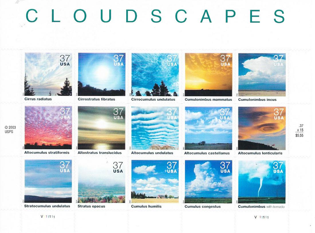 Cloudscapes USA Stamp Sheet (1 of 1)