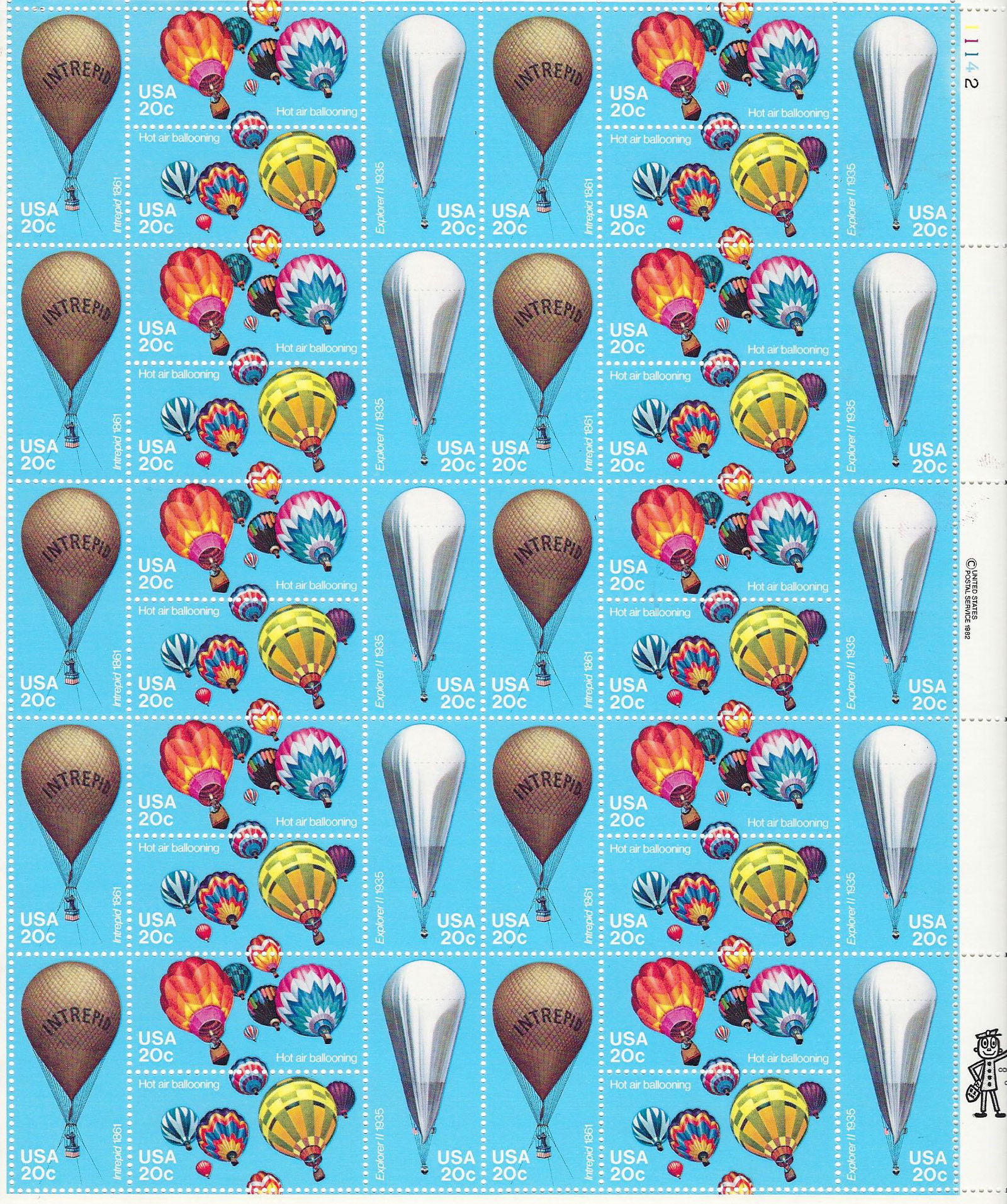 Hot Air Balloons Stamps (1 of 1)