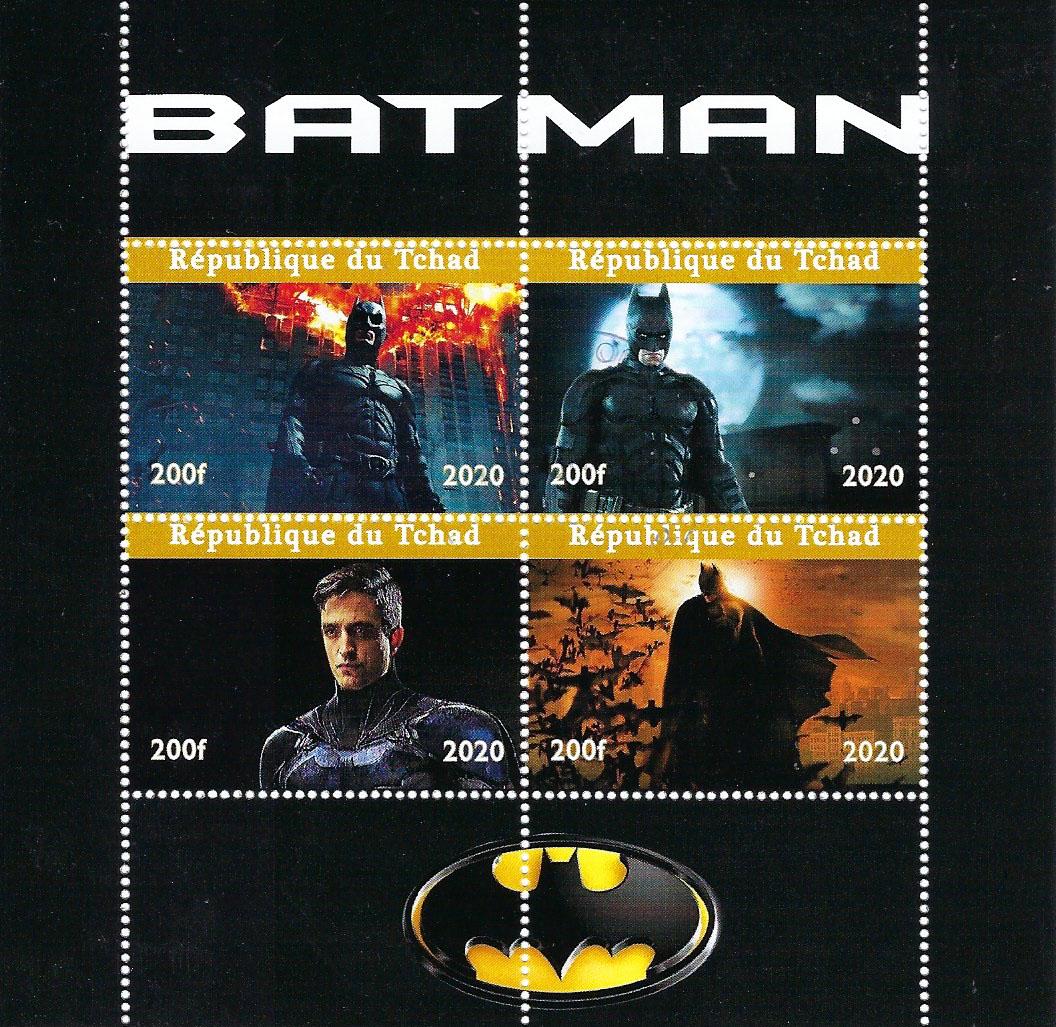 Batman Chad 2020 souvenir stamp sheet (1 of 1)