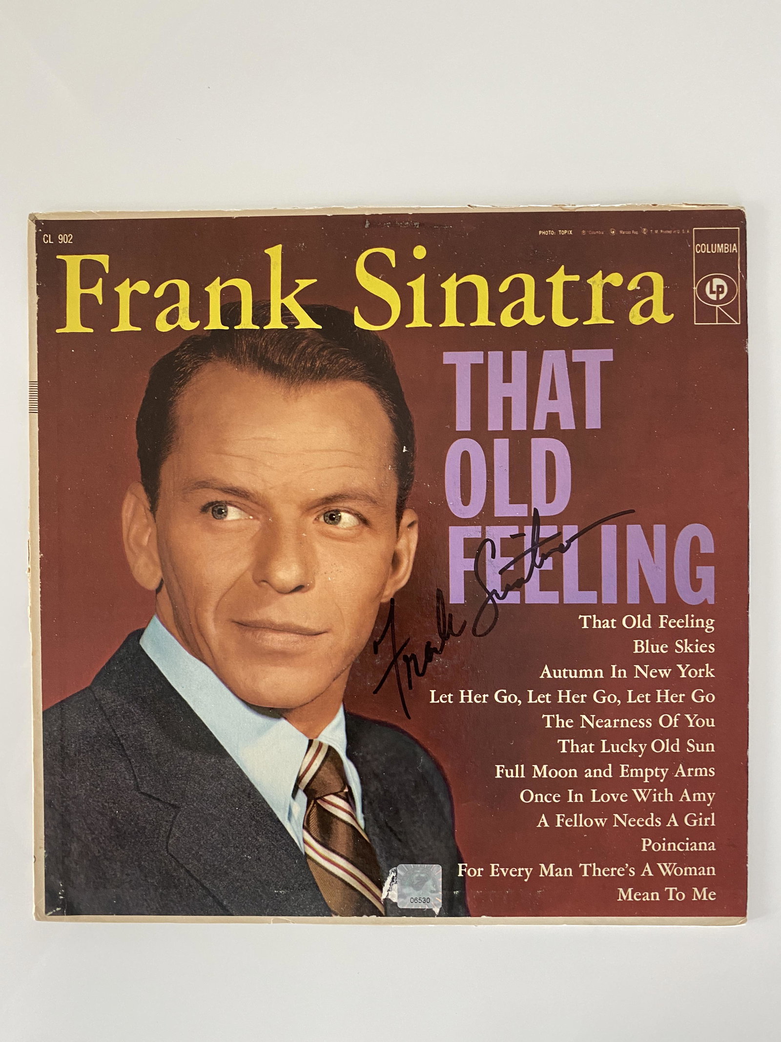 Frank Sinatra That Old Feeling signed album: Frank Sinatra That Old Feeling signed album