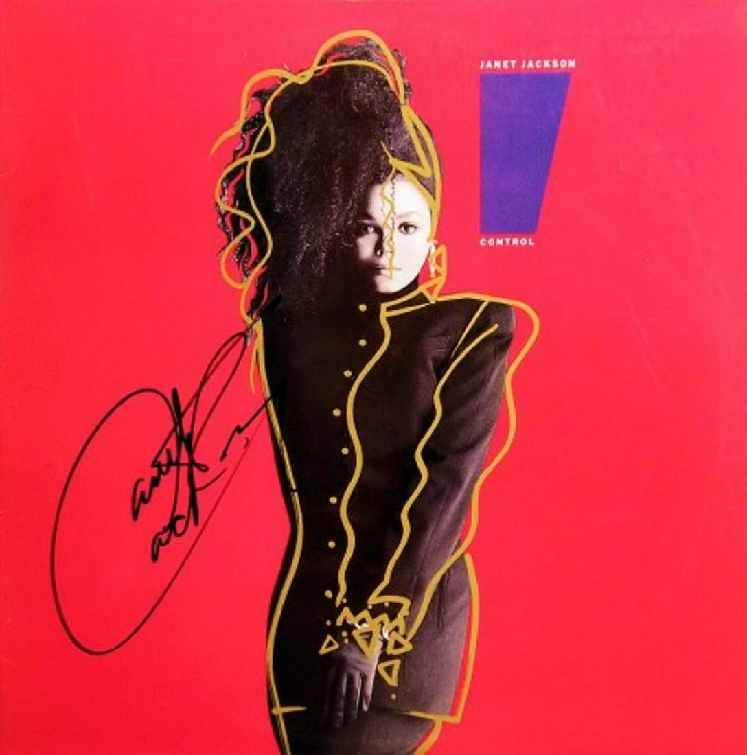 Janet Jackson Control サイン入り JANET JACKSON: SIGNED 
