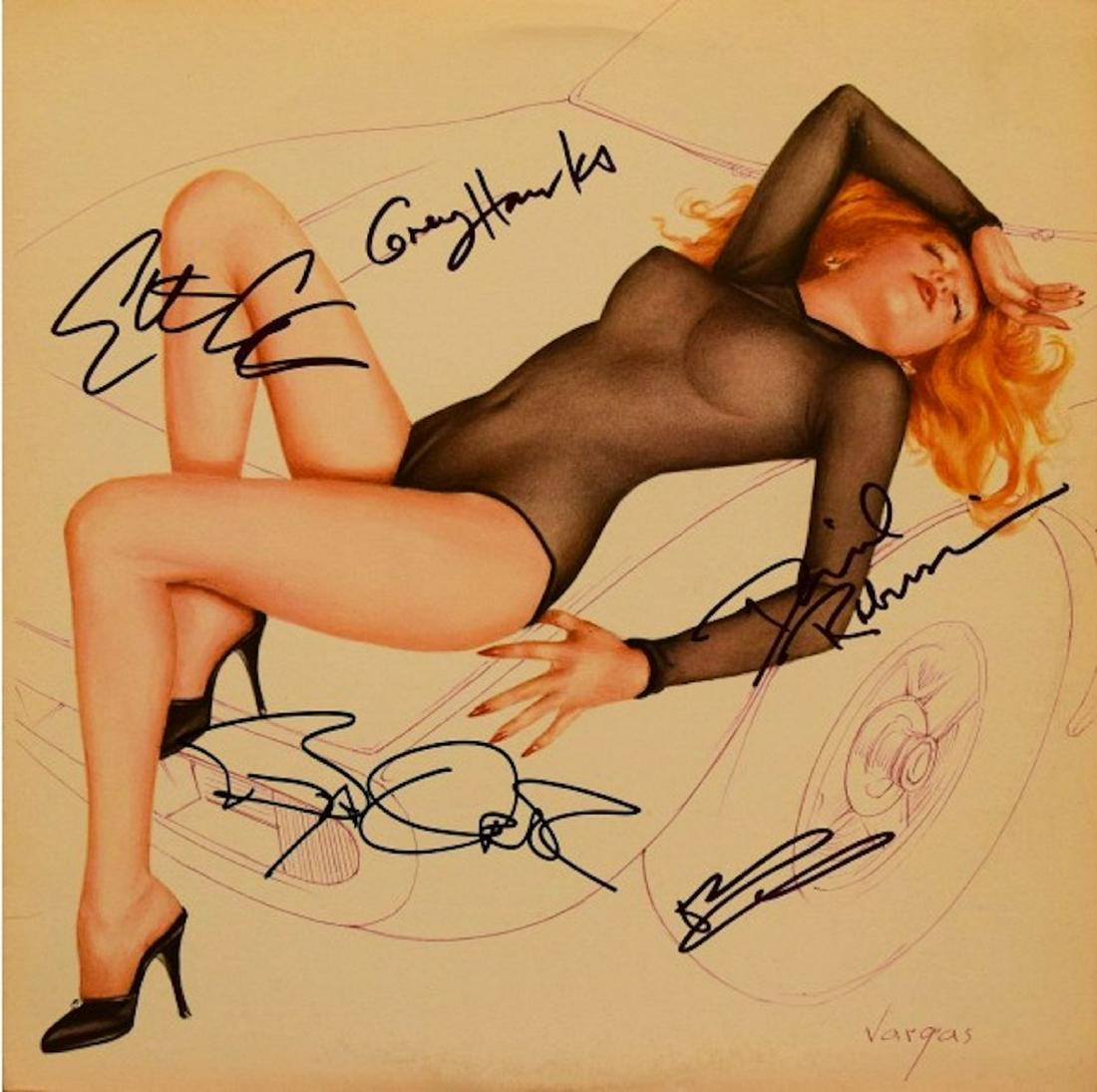 The Cars signed Candy-O album: The Cars signed Candy-O album autographed by Benjamin Orr, Ric Ocasek, Greg Hawkes, David Robinson and Elliot Easton