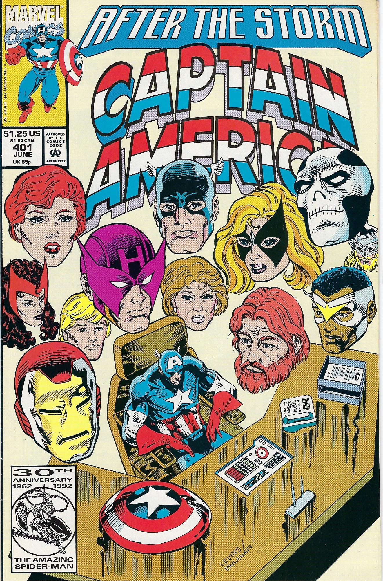 Captain America Marvel Comic Book #401 (1 of 1)