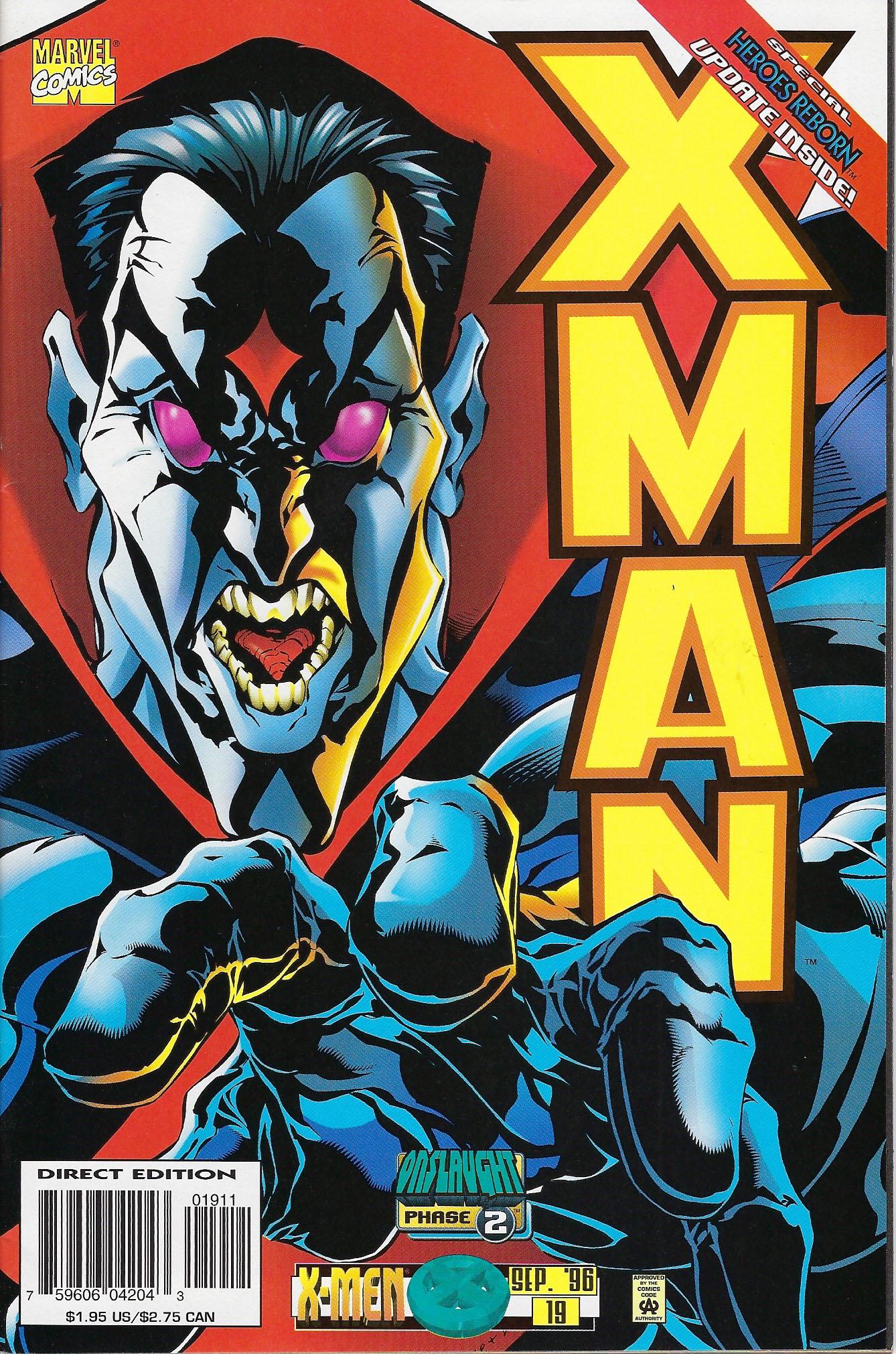 X-Man Marvel Comic Book #19 (1 of 1)