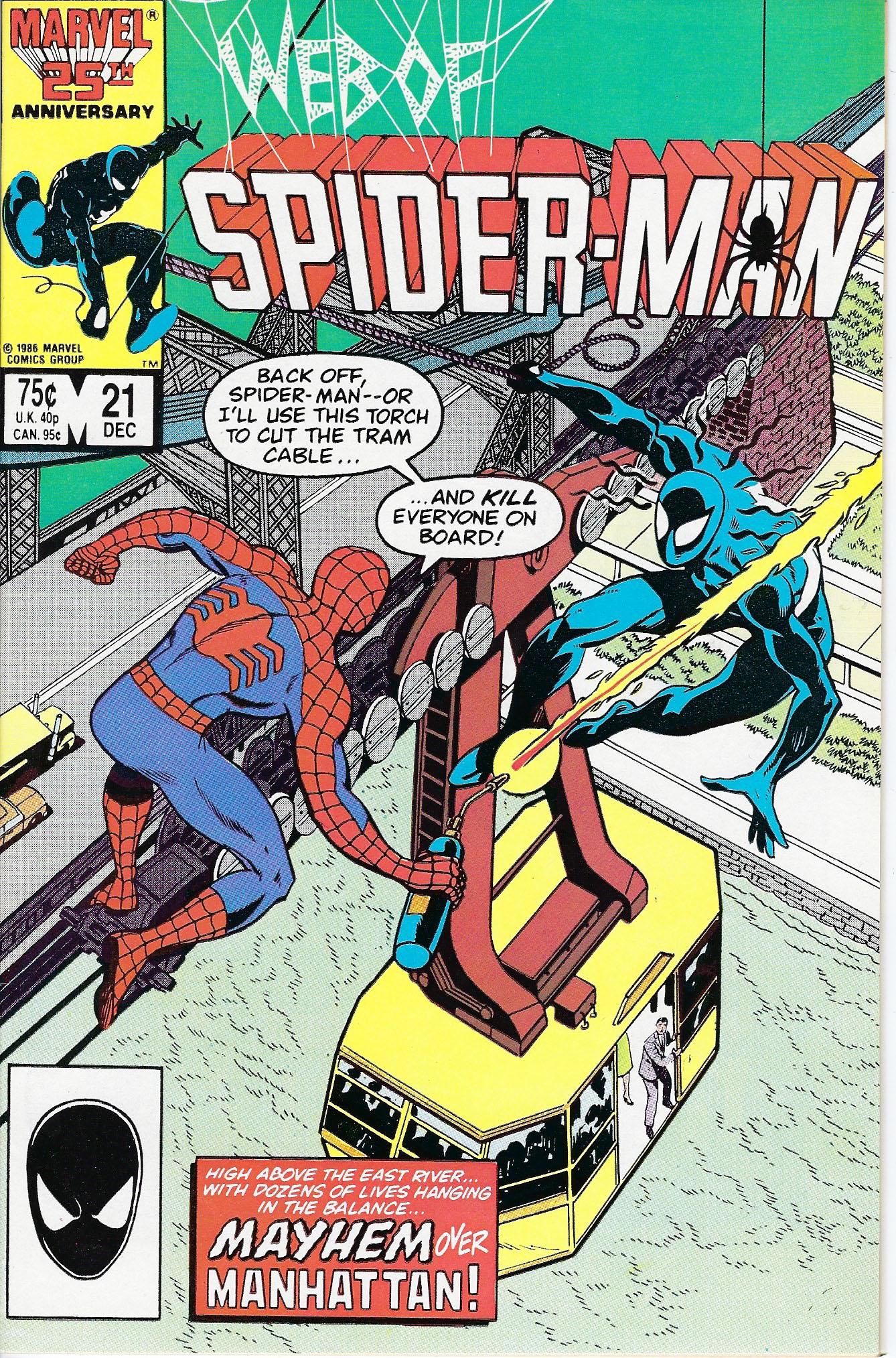 Web of Spider-Man Marvel Comic Book #21 (1 of 1)