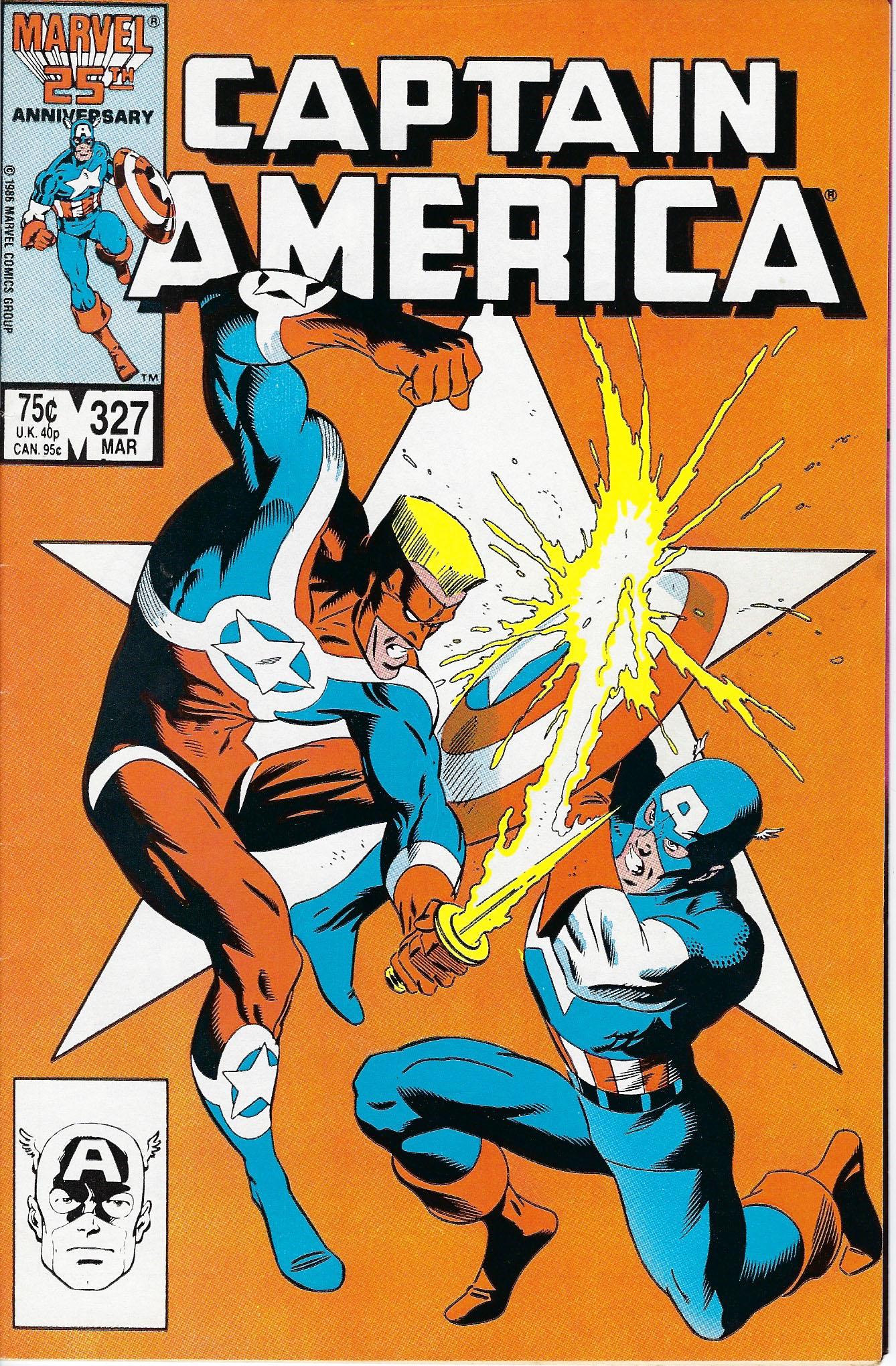Captain America Marvel Comic Book #327 (1 of 1)