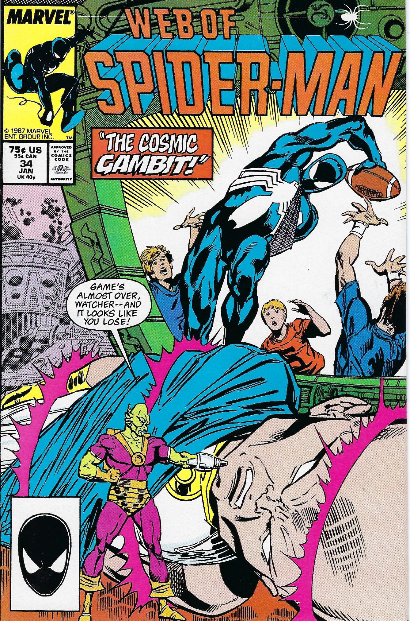 Web of Spider-Man Marvel Comic Book #34 (1 of 1)