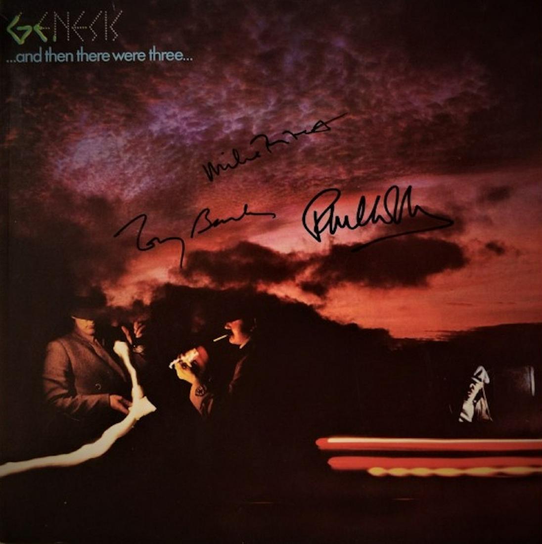 Genesis ...And Then There Were Three... signed album: Genesis And Then There Were Three 1978 signed album autographed by Phil Collins, Mike Rutherford and Tony Banks