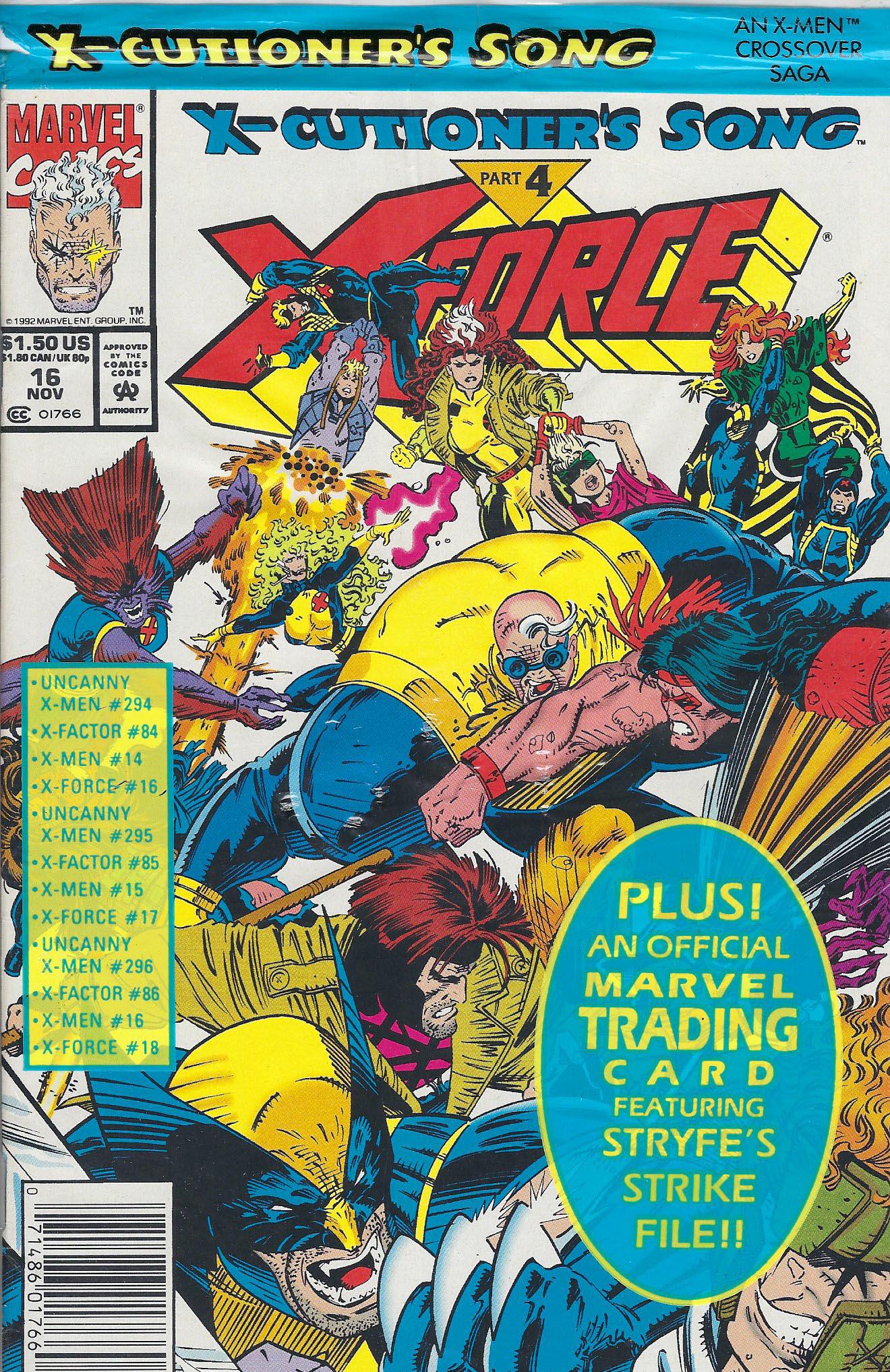 X-Force Marvel Comic Book #16 (1 of 1)