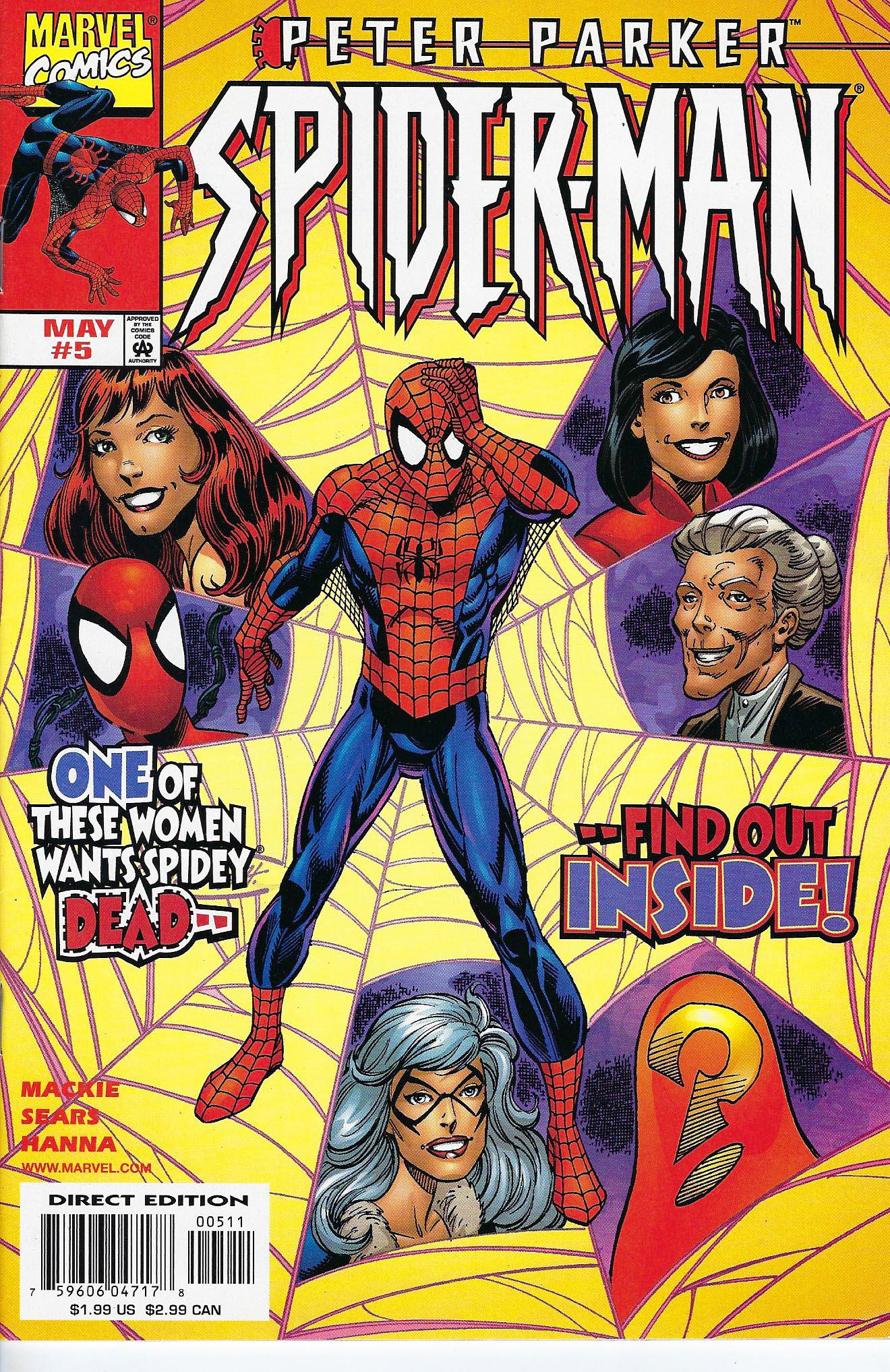 Peter Parker Spider-Man Marvel Comic Book #5 (1 of 1)