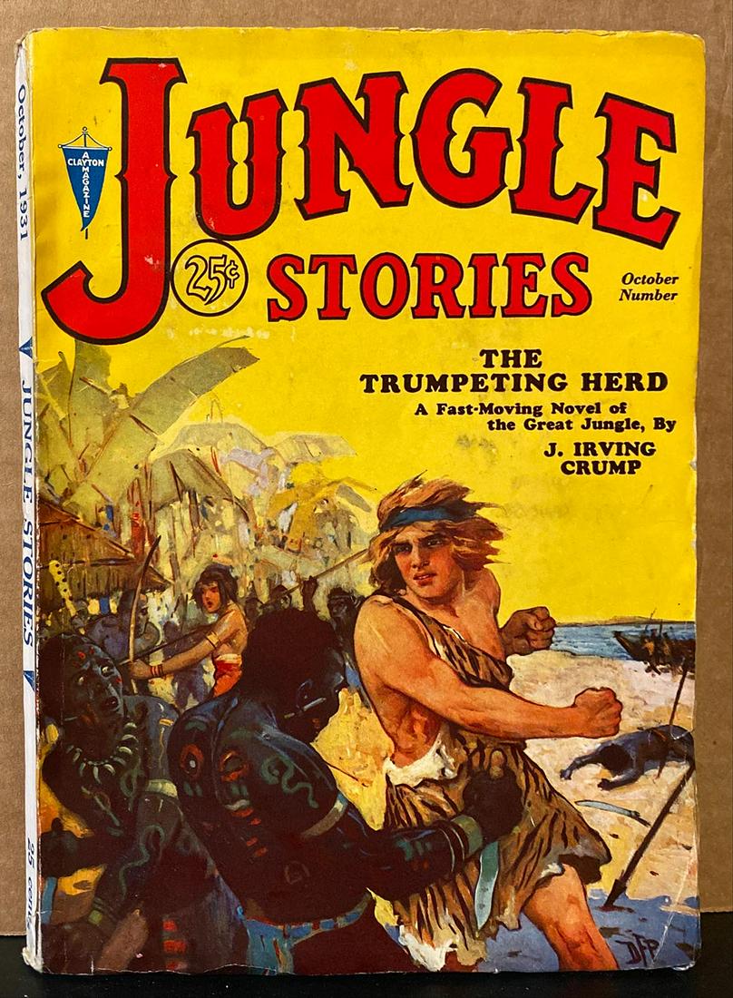 Jungle Stories original 1931/10 vintage pulp magazine -: Jungle Stories original 1931/10 vintage pulp magazine - V.01 #02. Published by Clayton Magazines. 7X10 Inches