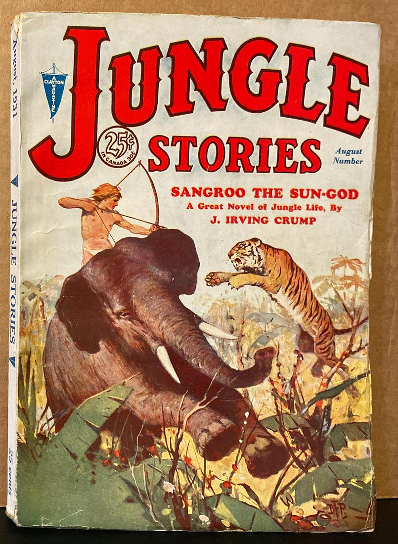 Jungle Stories original 1931/08 vintage pulp magazine - (1 of 1)