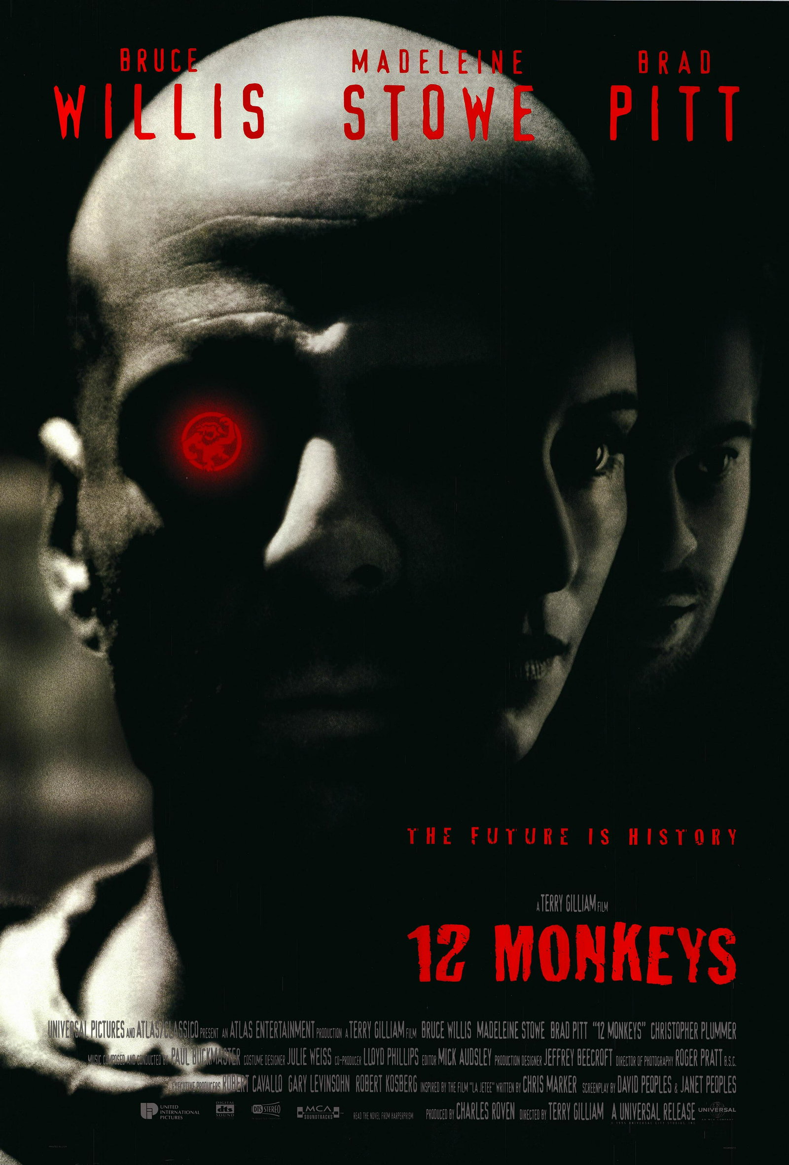 12 Monkeys 1995 original movie poster (1 of 1)