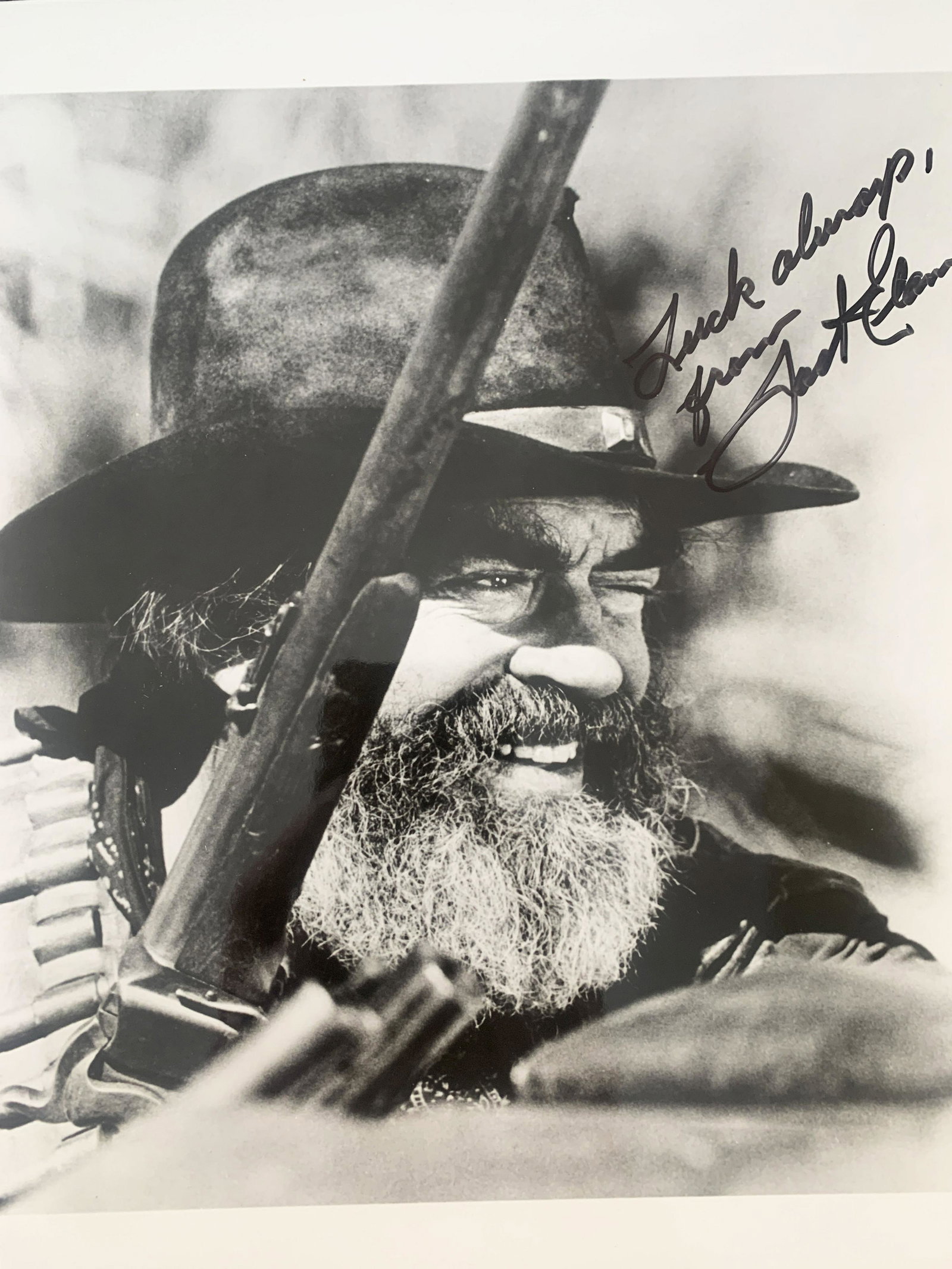 Jack Elam signed photo: Jack Elam signed photo. 8x10 inches