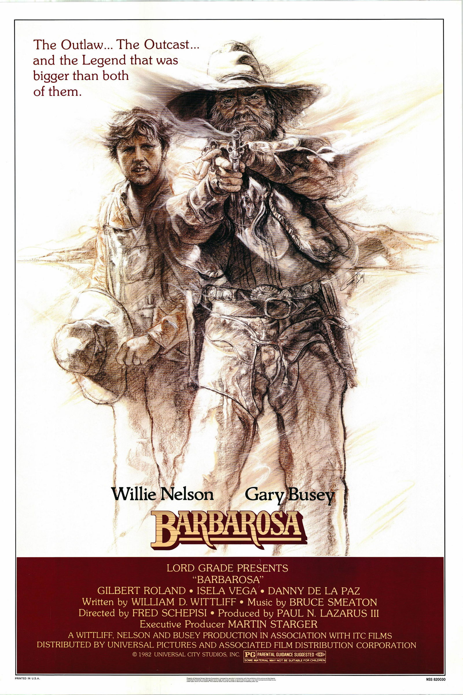 Barbarosa 1982 original vintage one sheet poster (1 of 1)