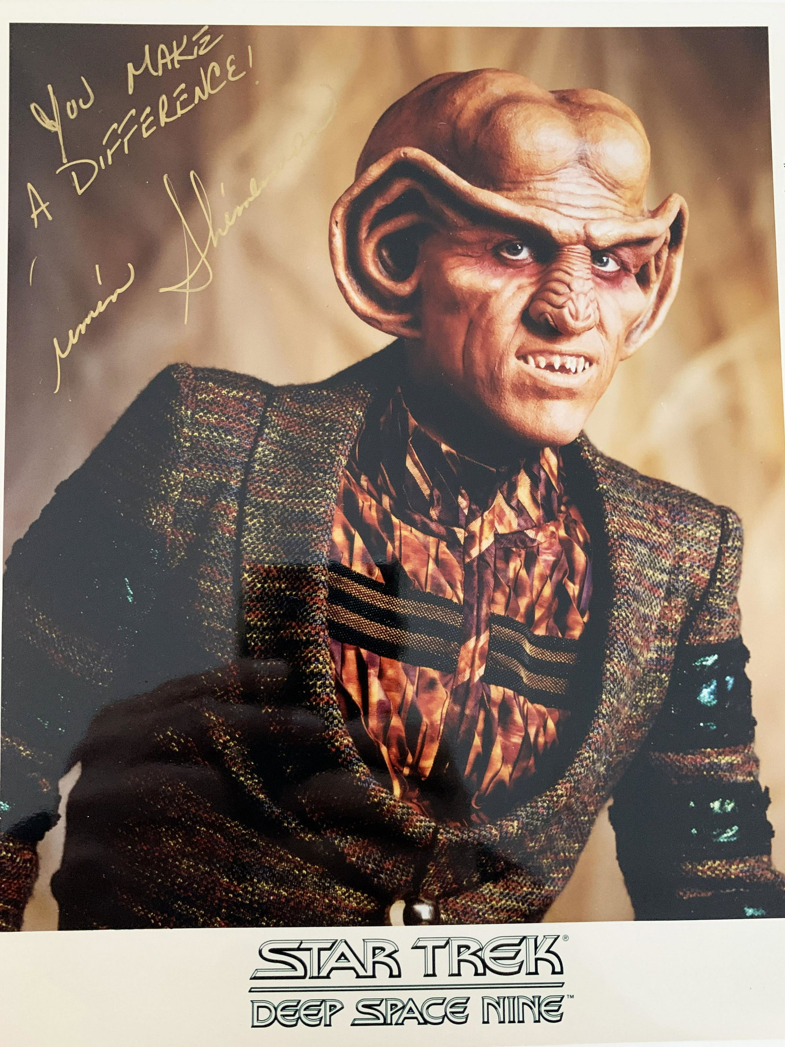 Star Trek: Deep Space Nine Armin Shimerman signed photo: Star Trek: Deep Space Nine signed photo autographed by Armin Shimerman. 8x10 inches