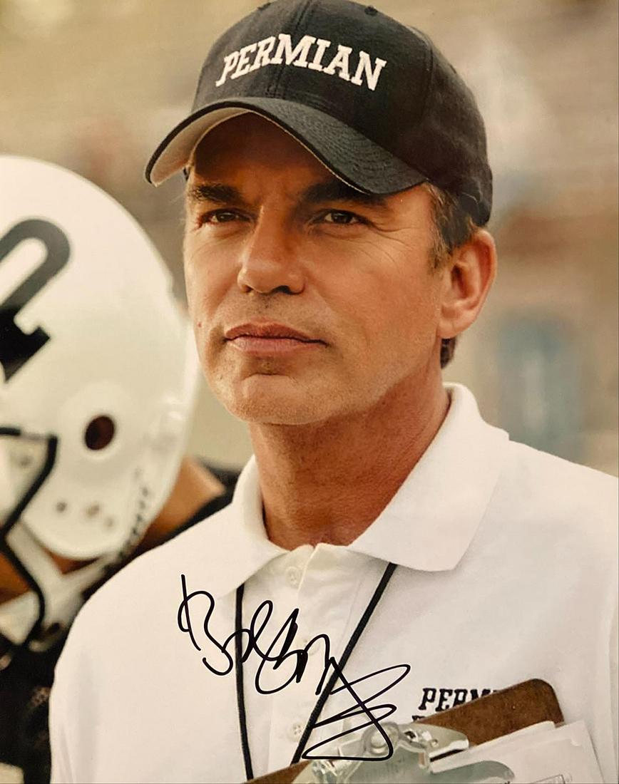 Friday Night Lights Billy Bob Thornton signed movie: Friday Night Lights signed movie photo autographed by Billy Bob Thornton. 8x10 inches