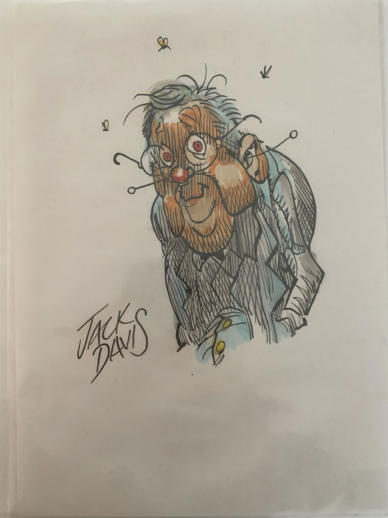 Jack Davis signed original hand drawn sketch: Jack Davis signed original hand drawn sketch. 7.5 x 10.5inches