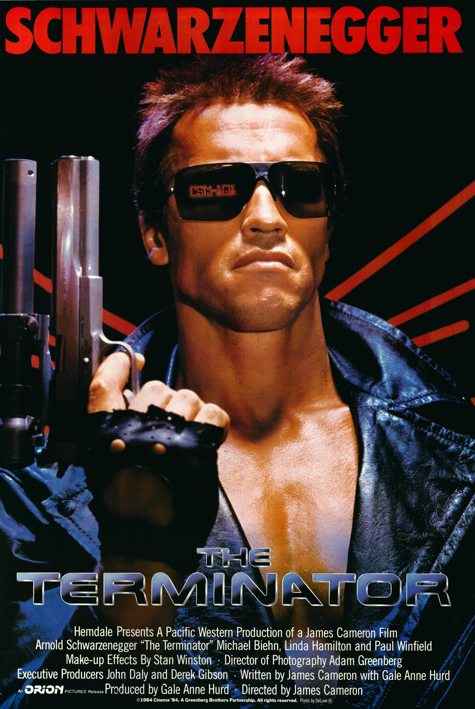 The Terminator 1984 original vintage movie poster (1 of 1)
