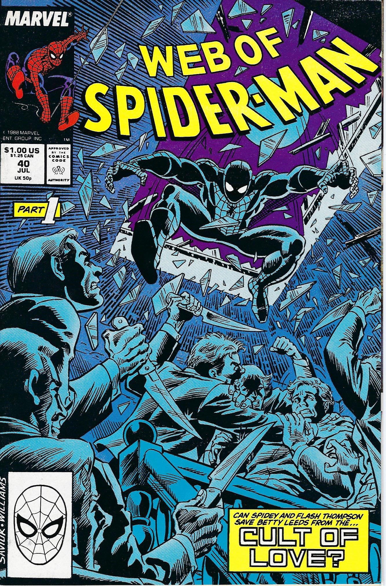 Web of Spider-Man Marvel Comic Book #40 (1 of 1)