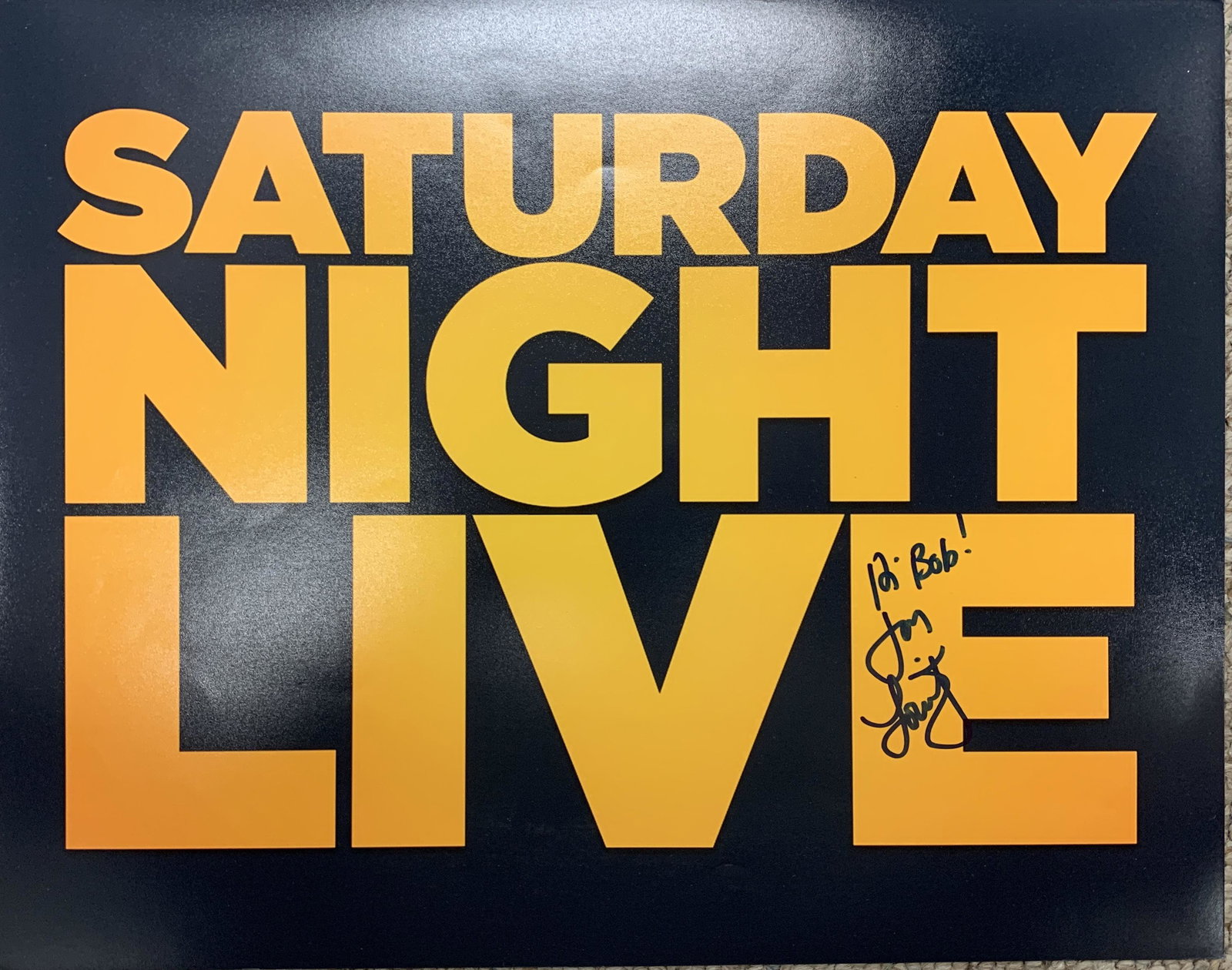 Jon Lovitz signed SNL mini poster: Saturday Night Live 11x14 in mini poster autographed by Jon Lovitz.