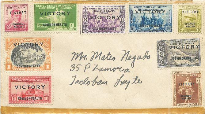 1945 Manila Philippines First Day Cover Victory Day (1 of 1)