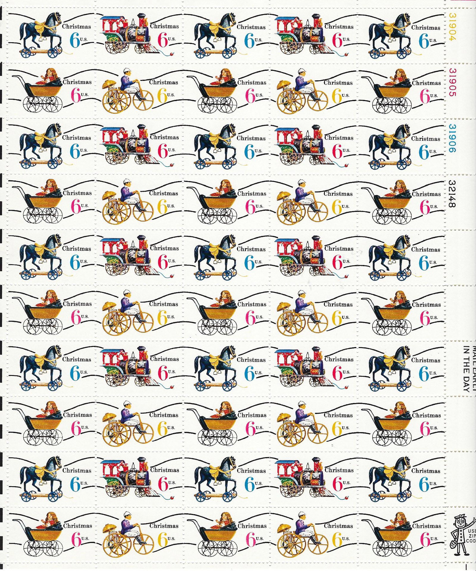 Christmas Toys US stamp sheet (1 of 1)
