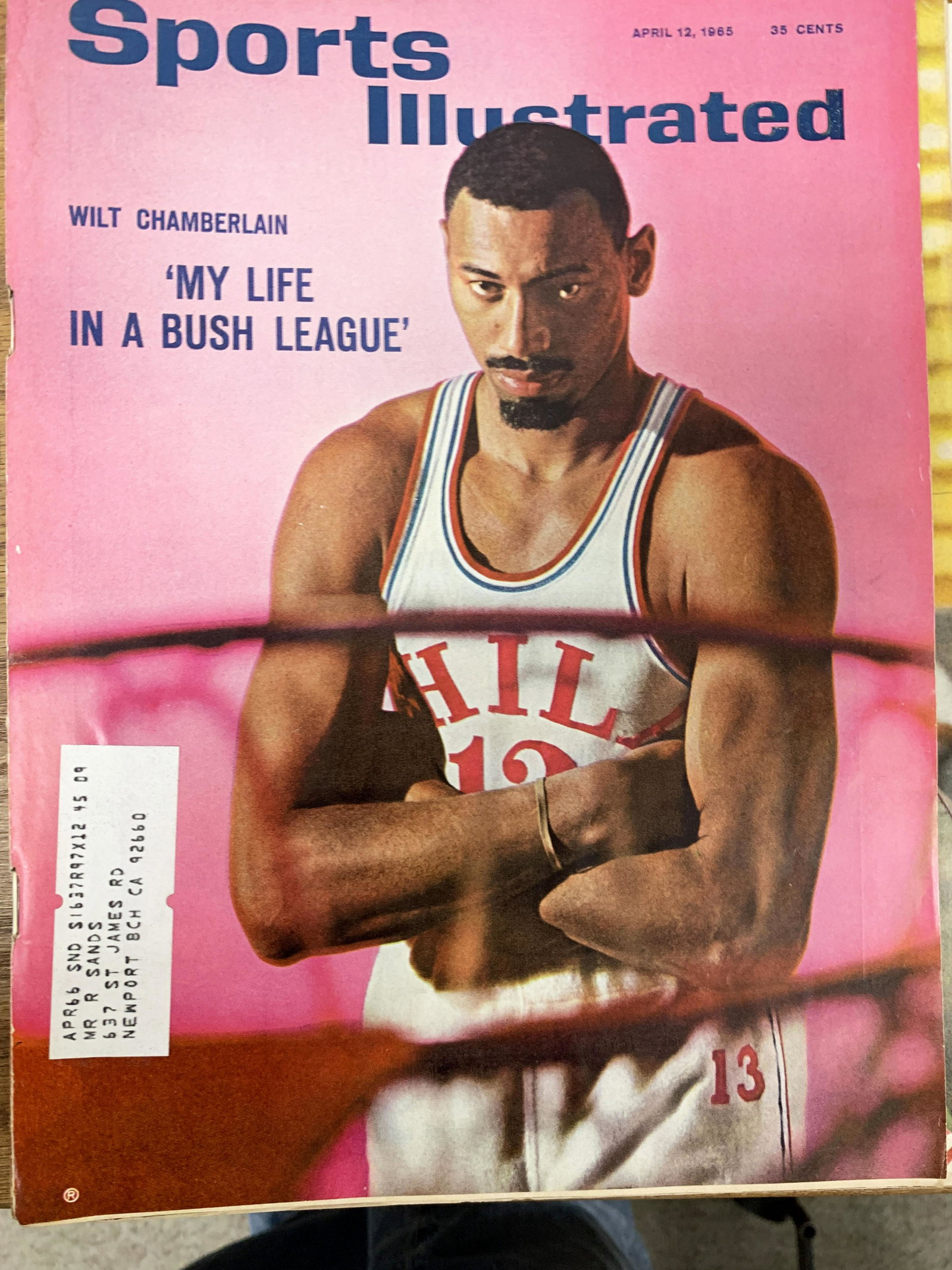 Sports Illustrated Magazine 1965 Wilt Chamberlain Issue (1 of 1)