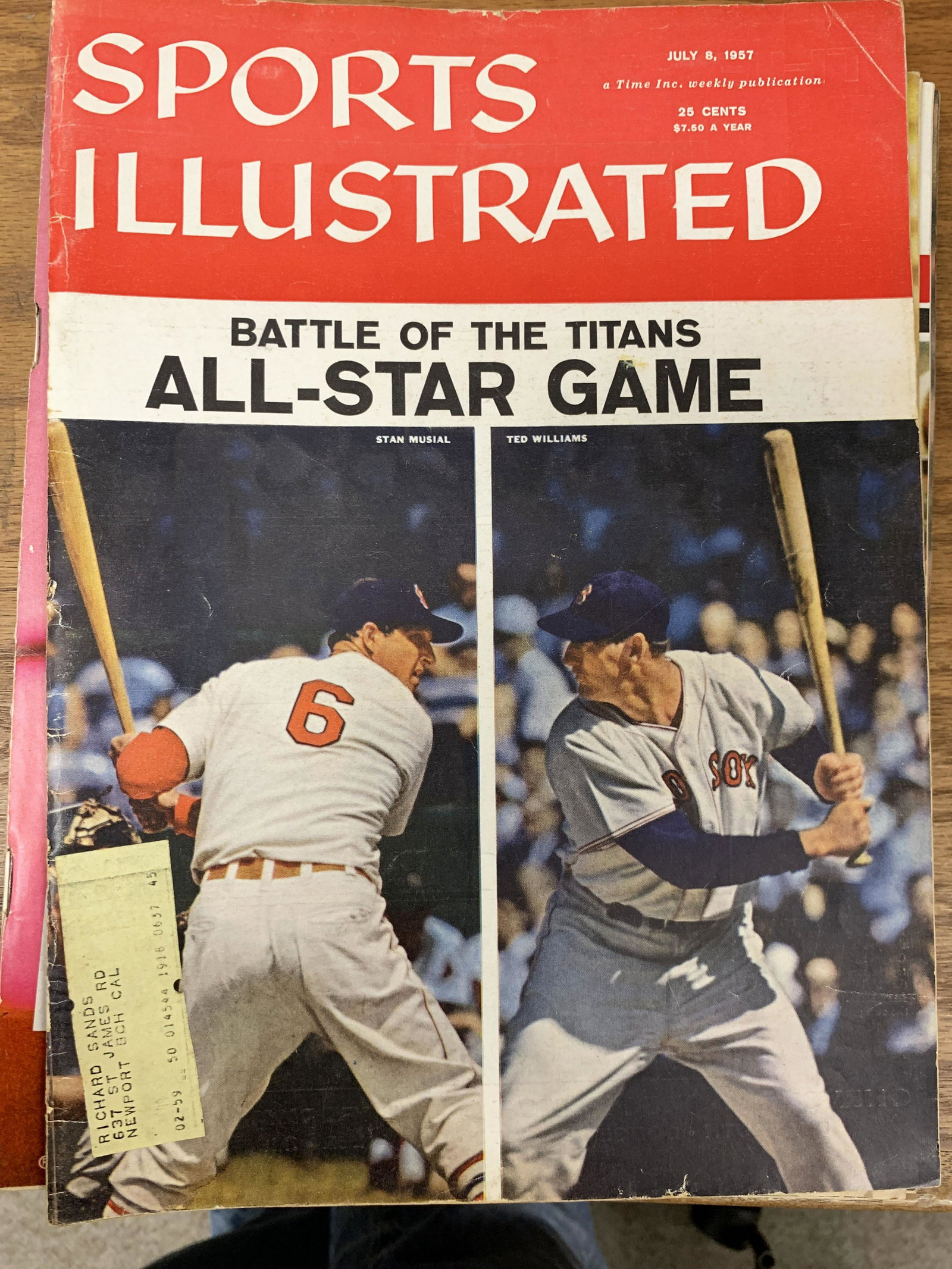 Sports Illustrated Magazine 1957 Battle Of The Titans (1 of 1)