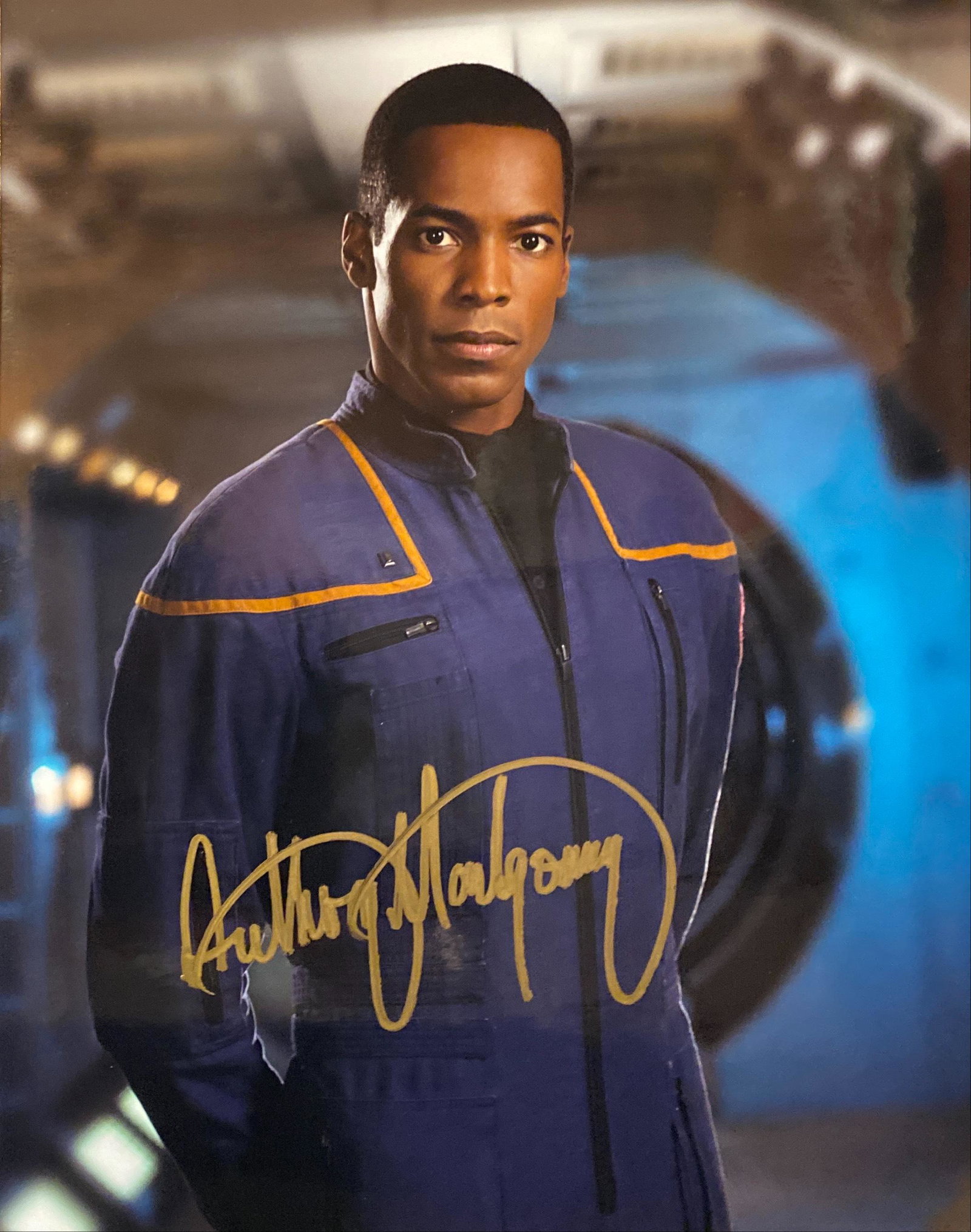 Star Trek: Enterprise signed photo: Star Trek: Enterprise signed photo autographed by Anthony Montgomery. 8x10 inches