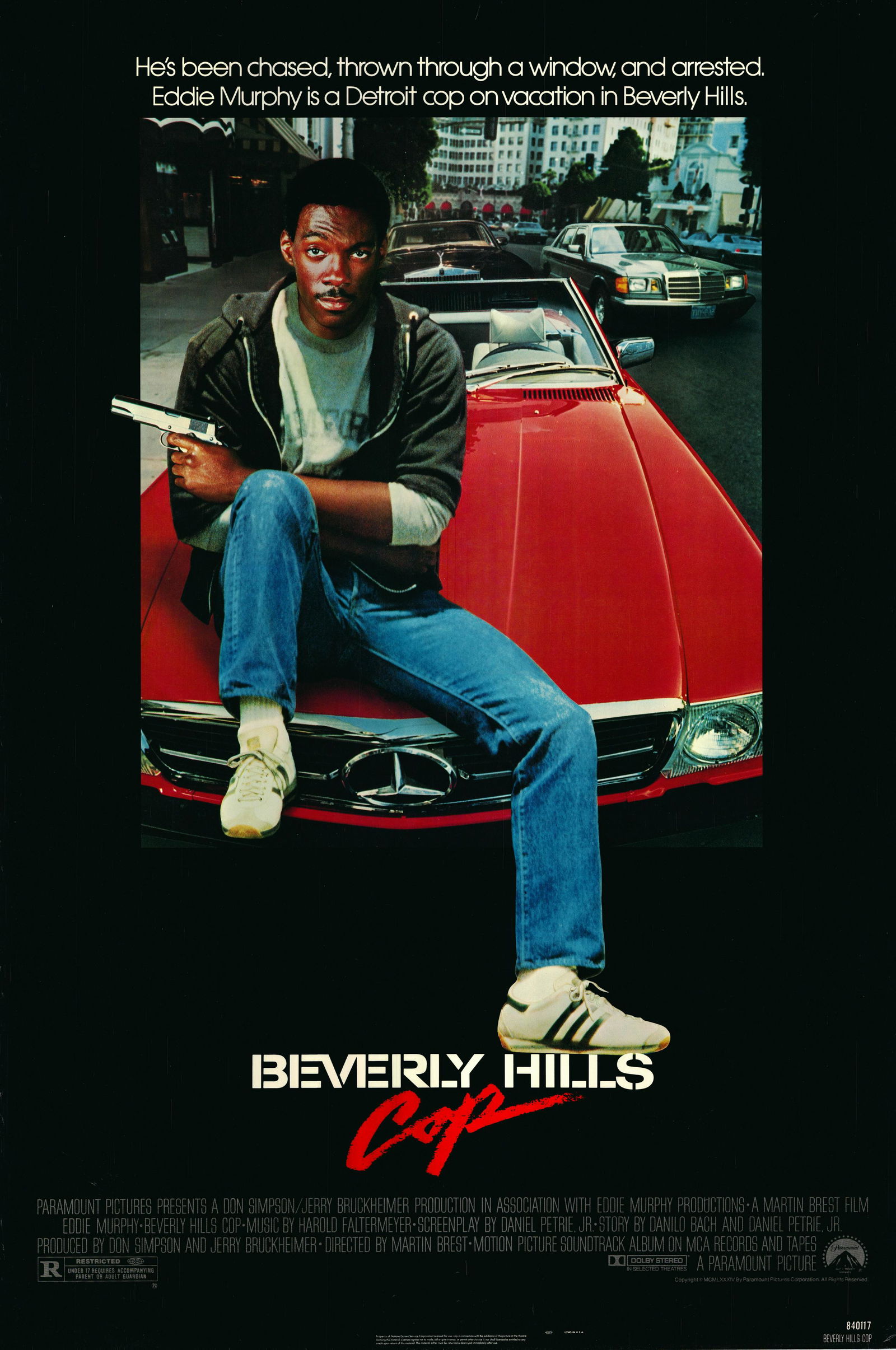 Beverly Hills Cop 1984 original vintage one sheet (1 of 1)