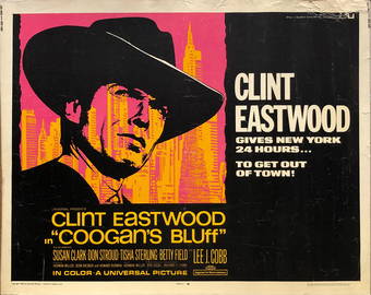 Coogan's Bluff 1968 original vintage display sheet