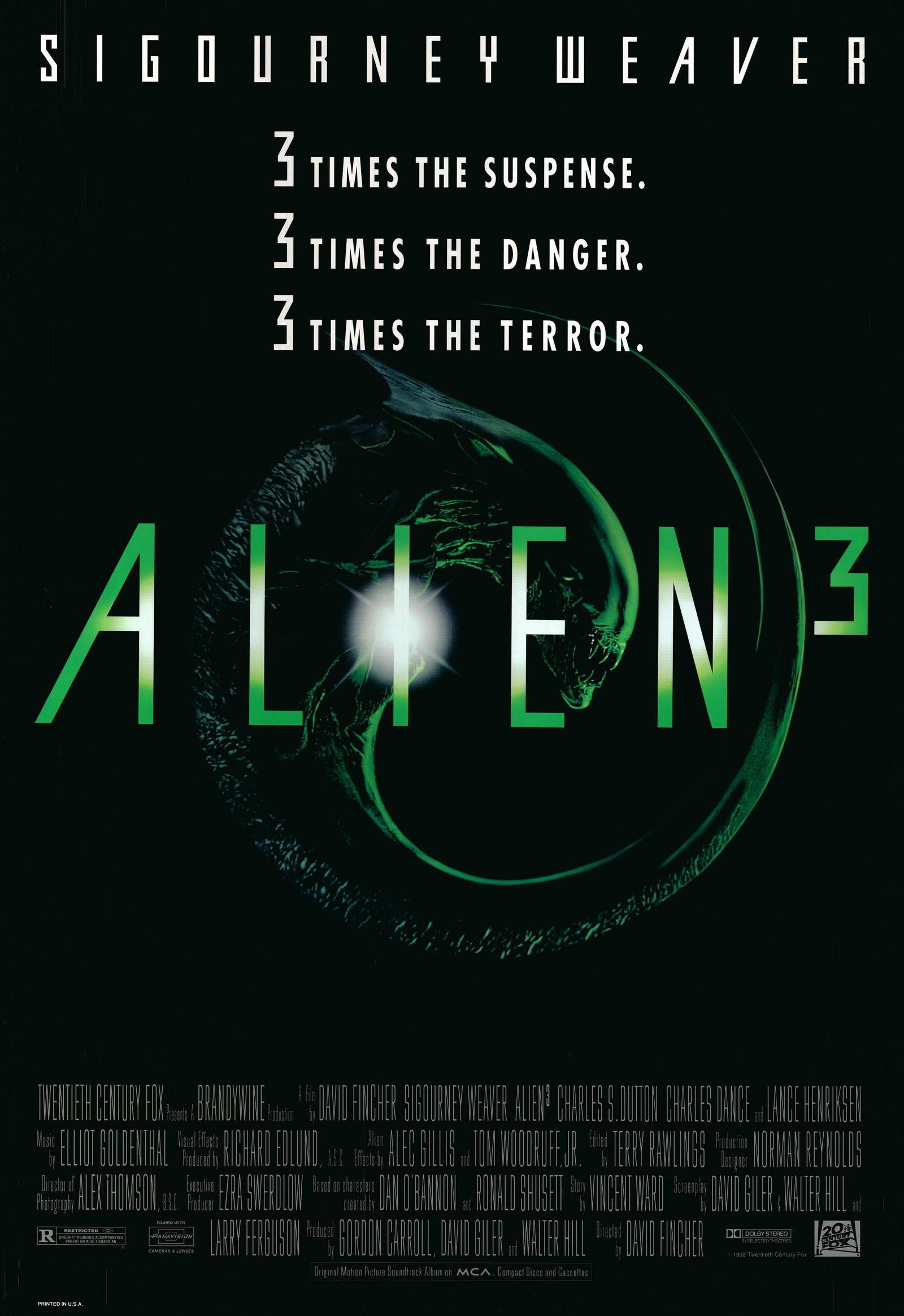 Aliens 3 1992 original vintage movie poster (1 of 1)