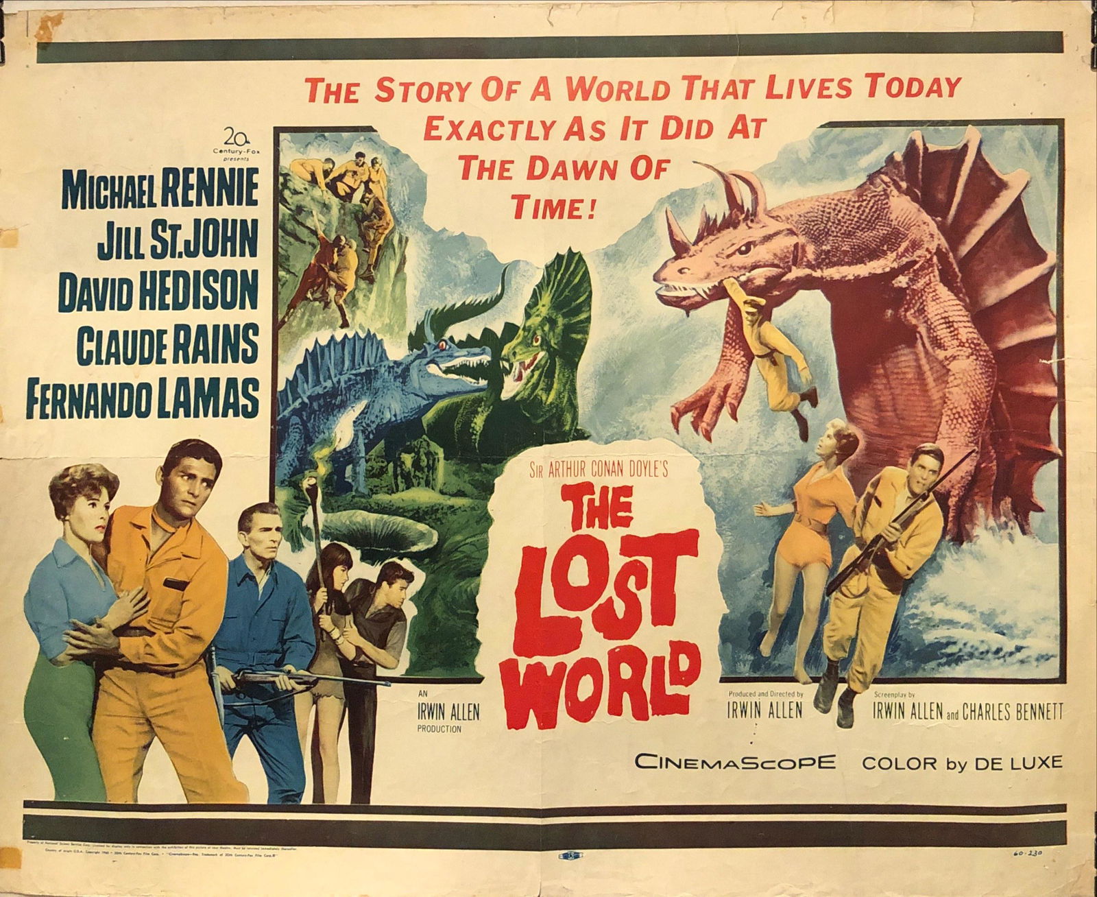 The Lost World original 1960 vintage display sheet (1 of 1)