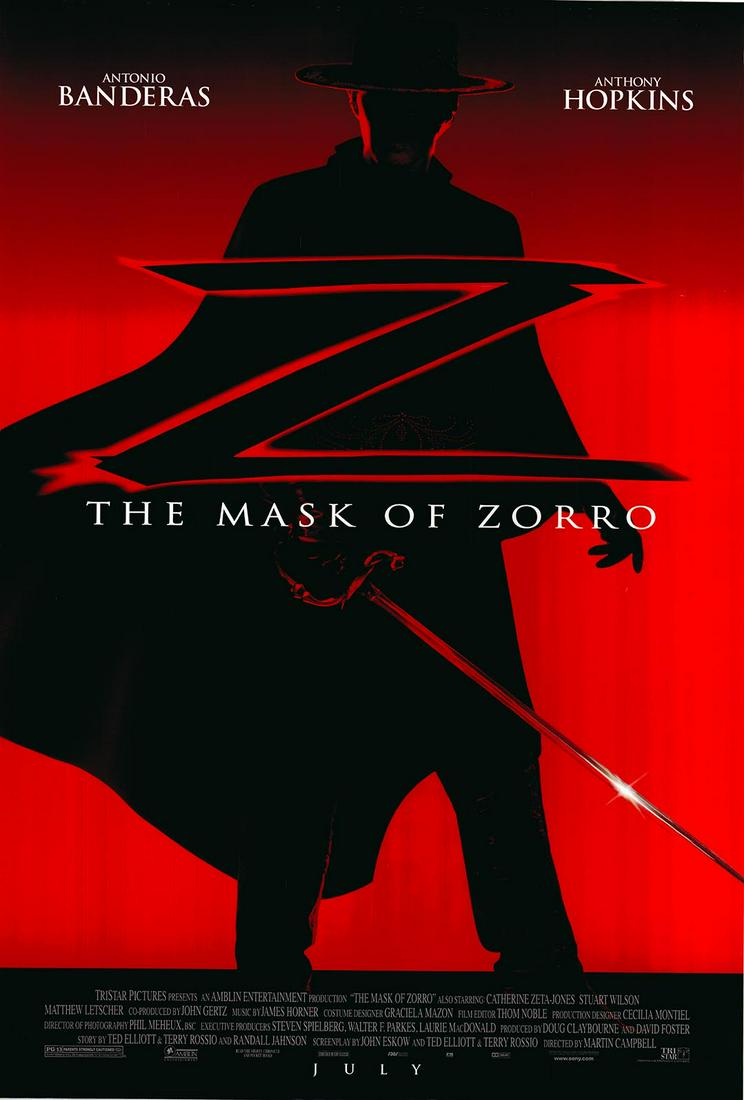 The Mask of Zorro 1998 original one sheet movie poster (1 of 1)