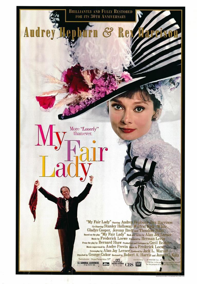 My Fair Lady 1994R original movie poster (1 of 1)