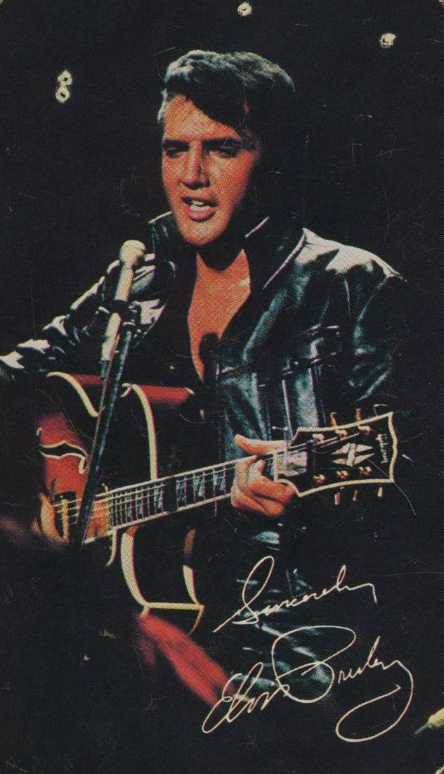 Rare Elvis Presley signed RCA records 1970 calendar: Rare Elvis Presley RCA records 1970 calendar autographed by Elvis Presley