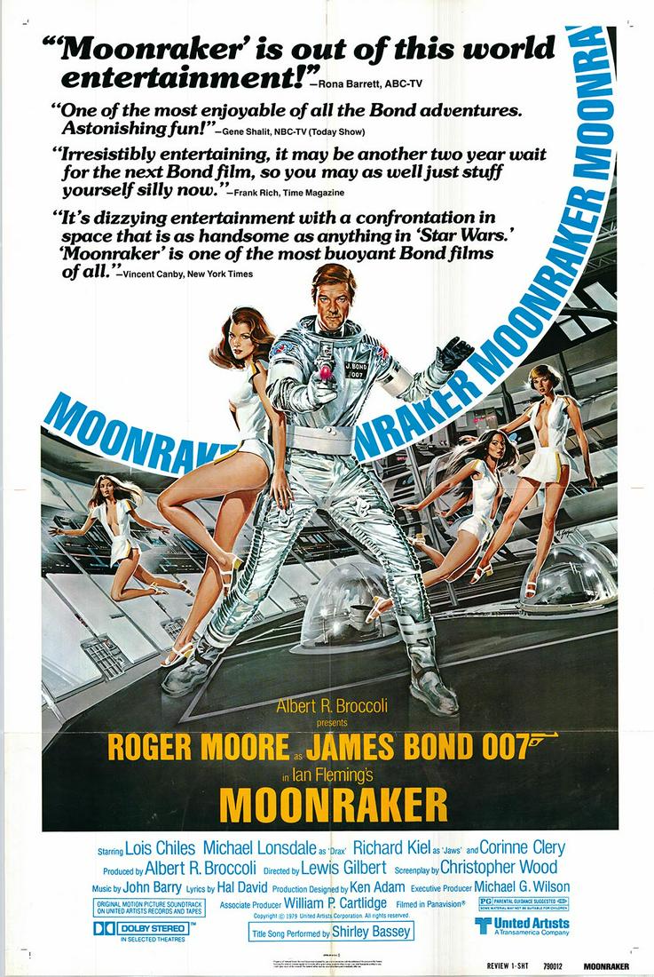 Moonraker original 1979 review one sheet poster (1 of 1)