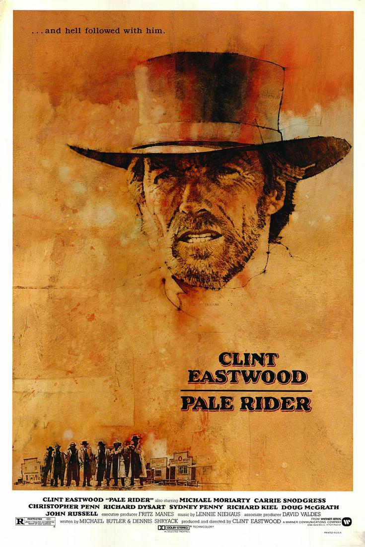 Pale Rider 1985 original vintage one sheet movie poster (1 of 1)