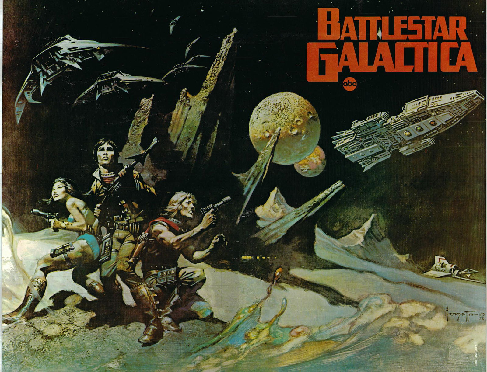 Battlestar Galactica 1978 original vintage TV (1 of 1)