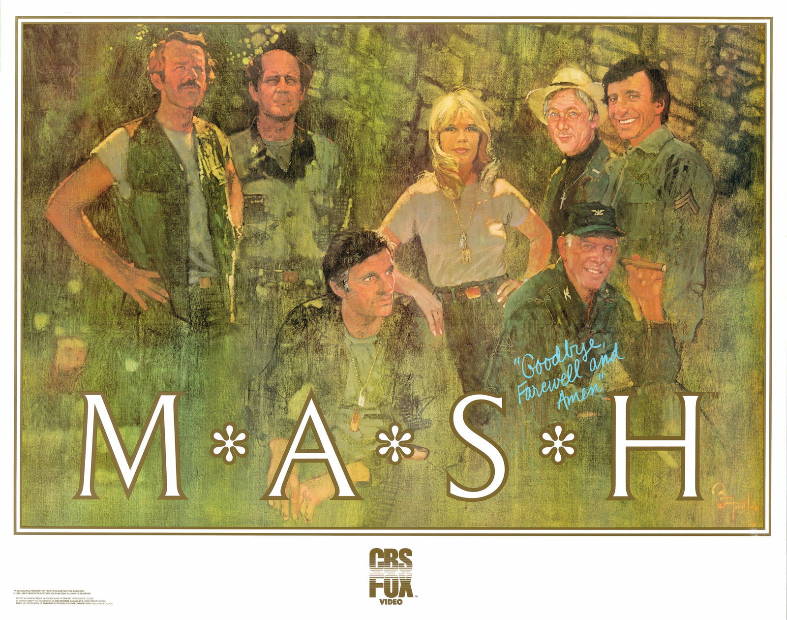 M*A*S*H 1983 original vintage TV Show poster (1 of 1)