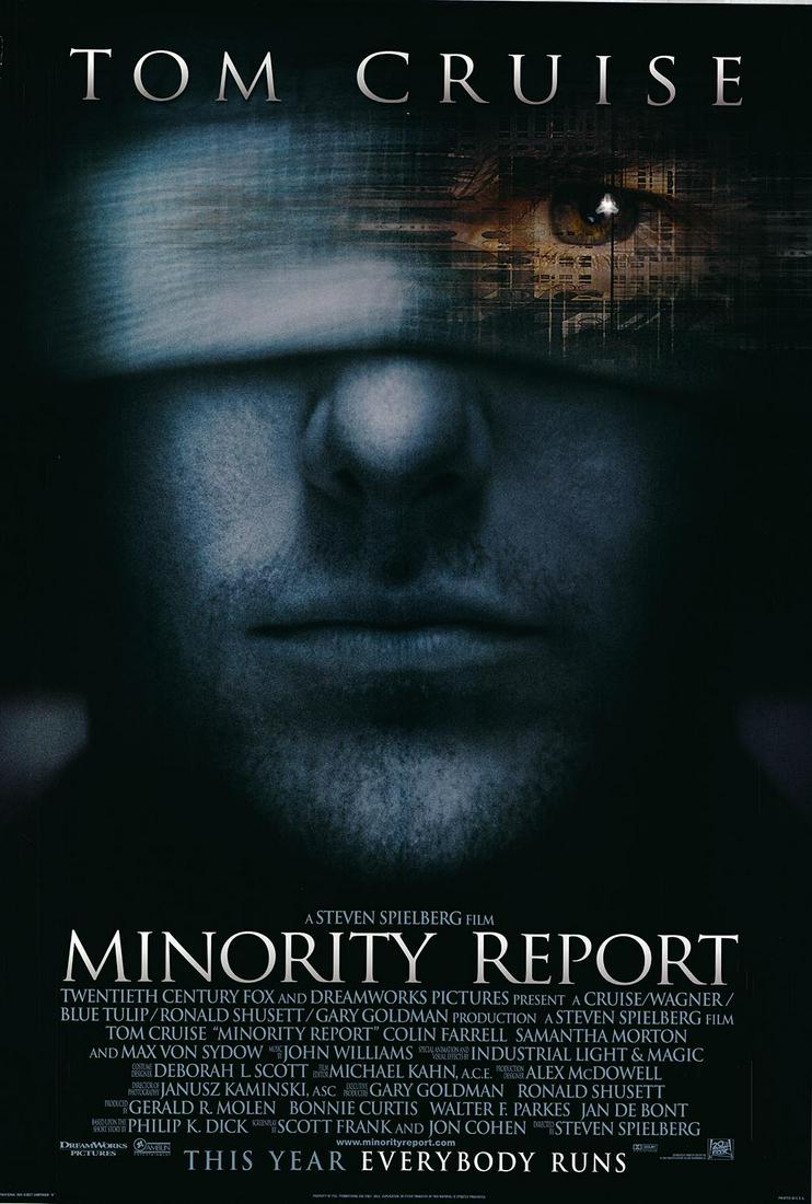 Minority Report 2002 original one sheet movie poster (1 of 1)