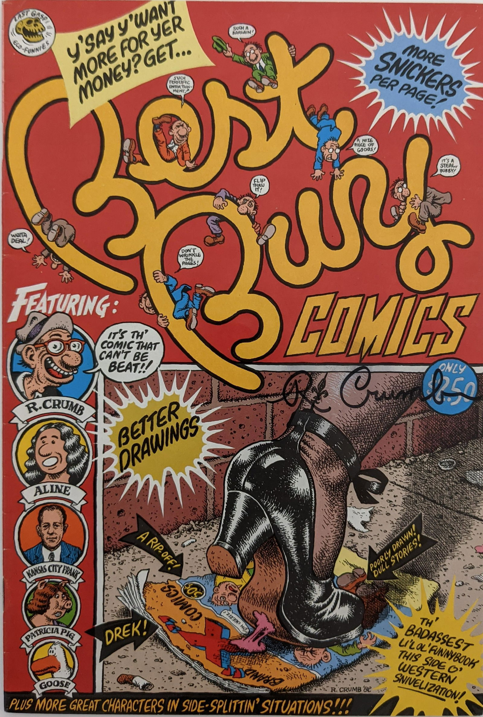 Robert Crumb signed Best Buy Comic Book: Robert Crumb signed Best Buy Comic Book - Feb. 1979 - 7x10 inches